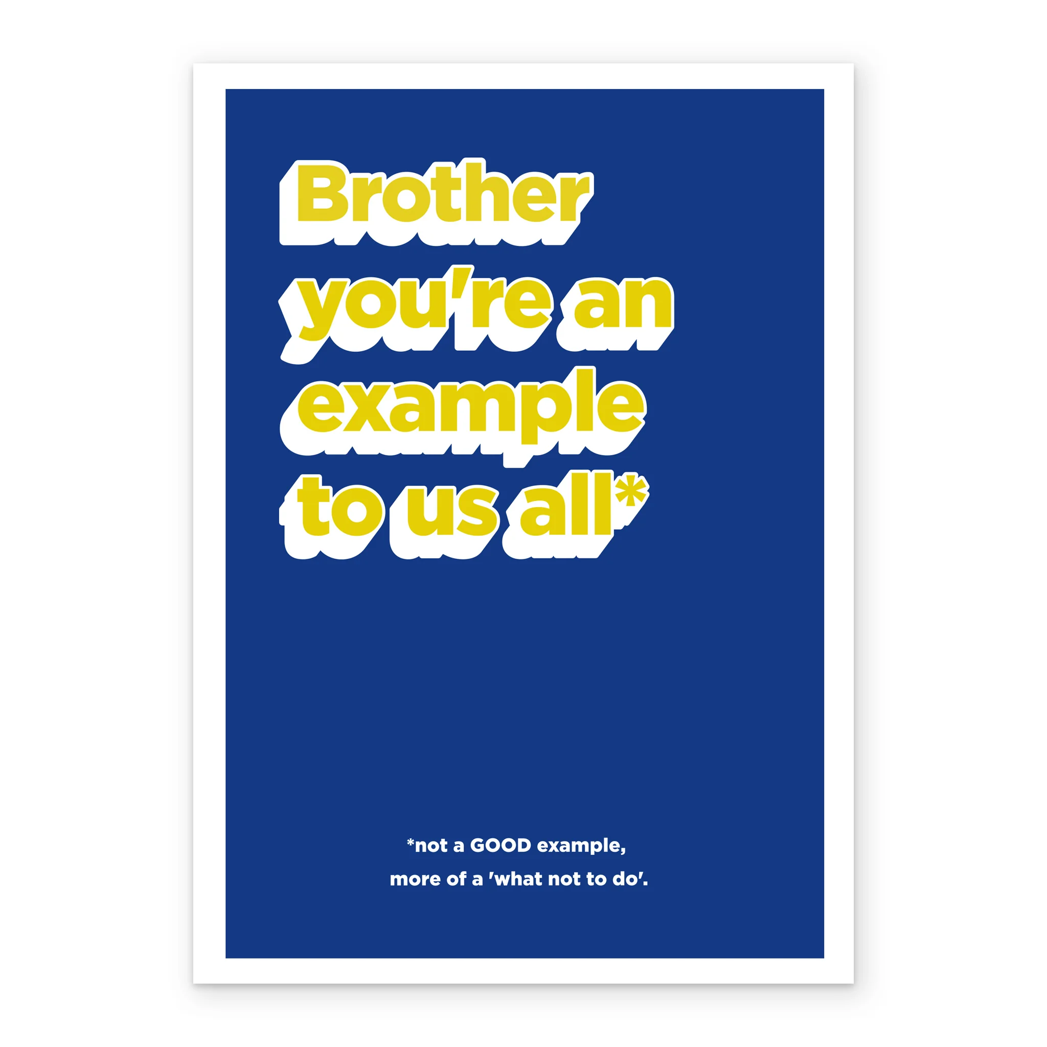 Personalised Funny Example Brother Card - Image 2