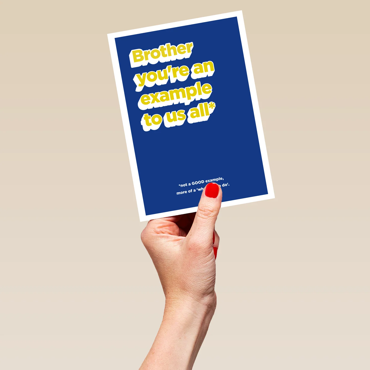 Personalised Funny Example Brother Card - Image 5