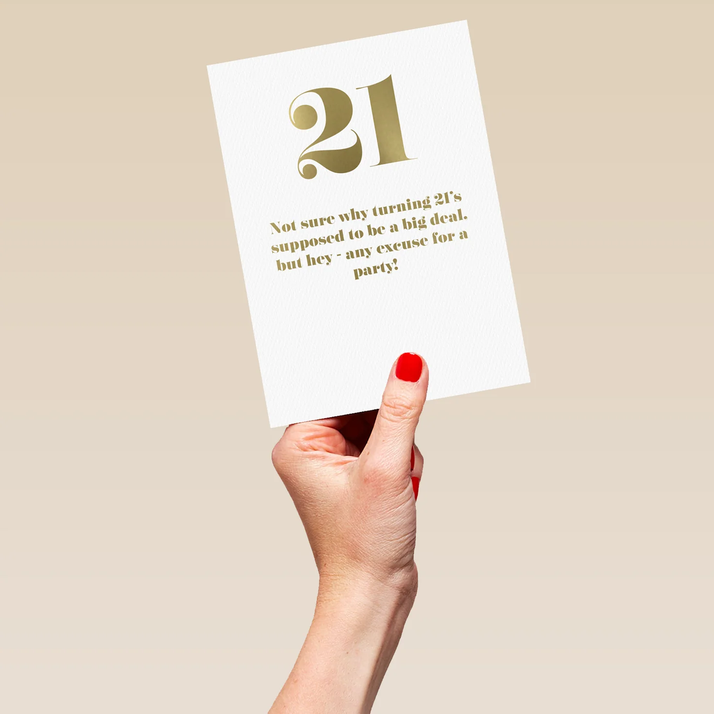 Personalised Funny Excuse For A Party 21st Birthday Card - Image 5