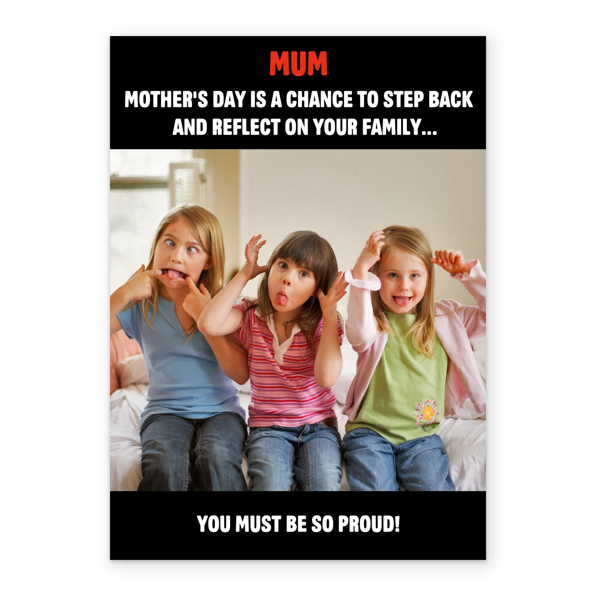 Personalised Funny Family Mother's Day Photo Upload Card For Mum - Image 2
