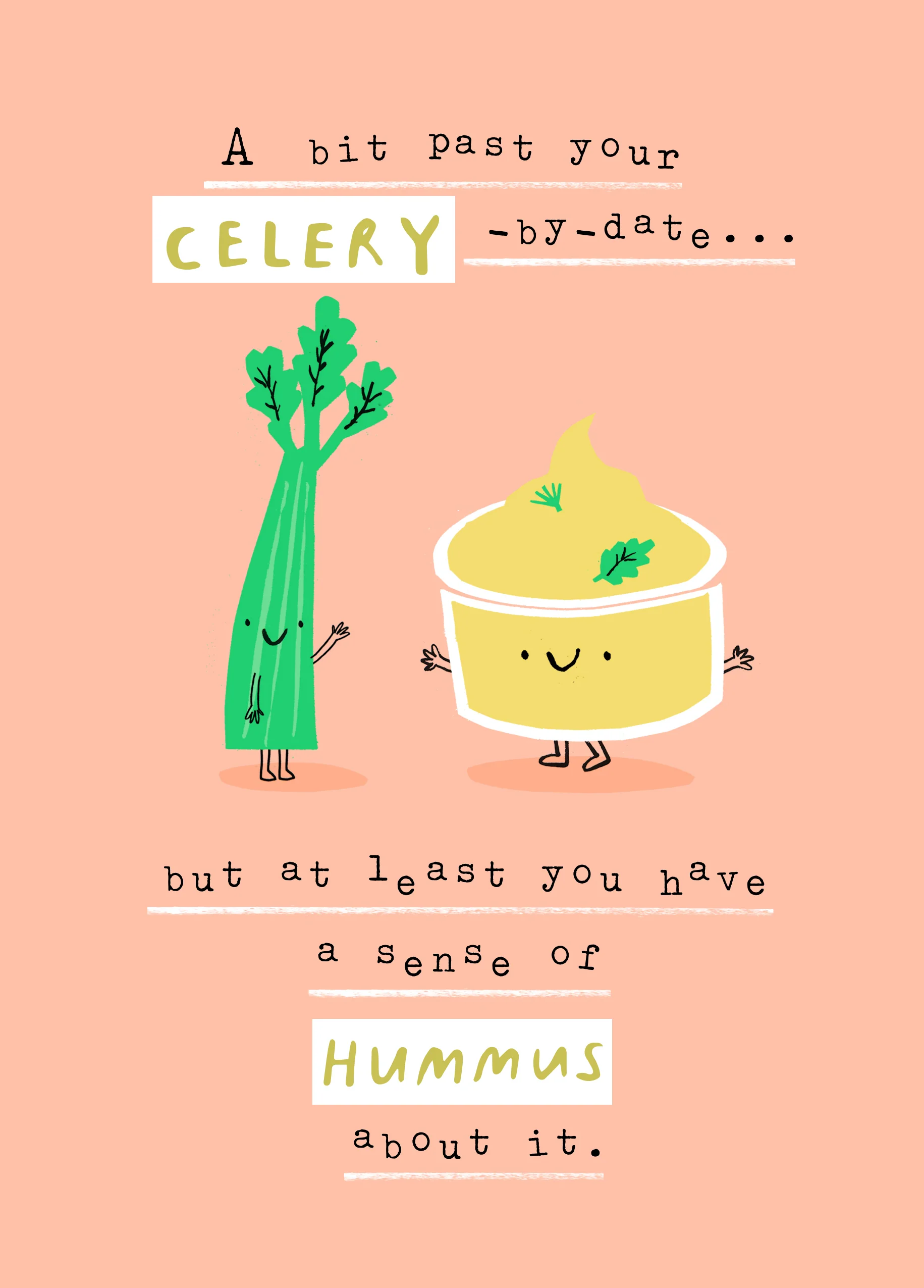Personalised Funny Female Birthday Celery Card
