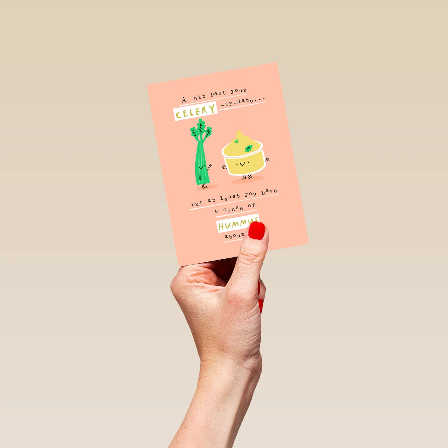 Personalised Funny Female Birthday Celery Card - Image 4