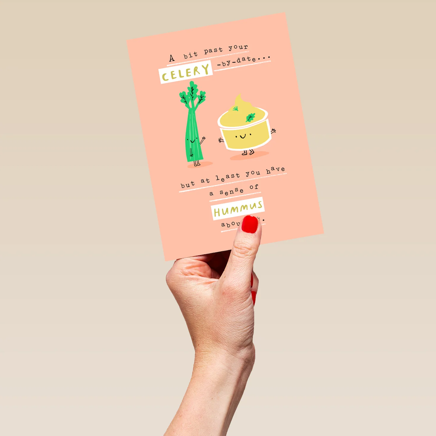 Personalised Funny Female Birthday Celery Card - Image 5