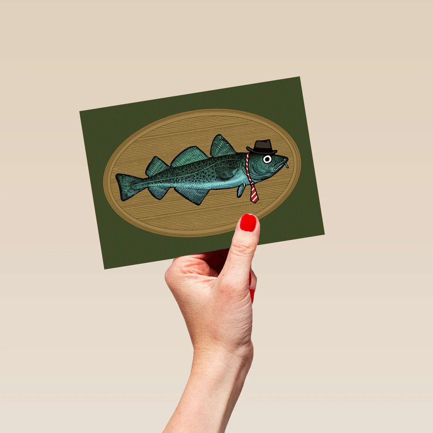 Personalised Funny Fish Wall Mount Father's Day Card - Image 5