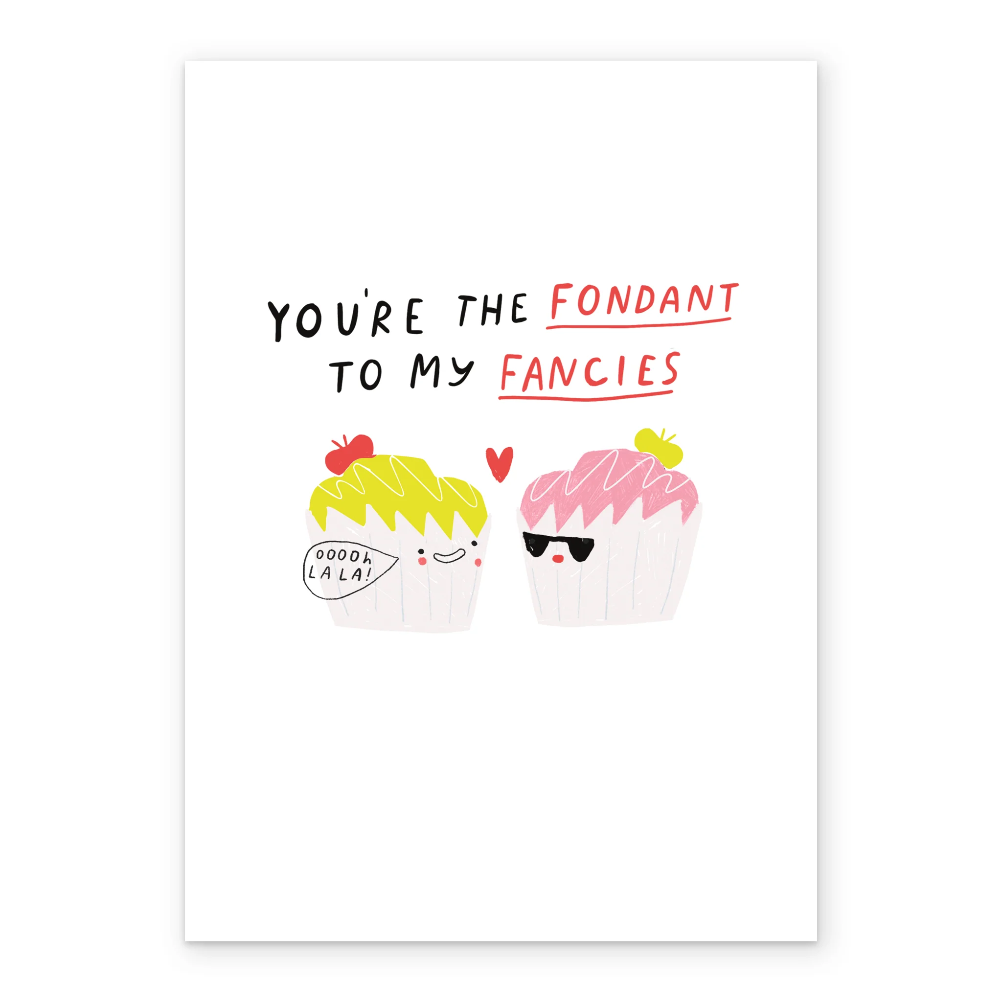 Personalised Funny Fondant Fancy Cakes Valentine's Day Card - Image 2