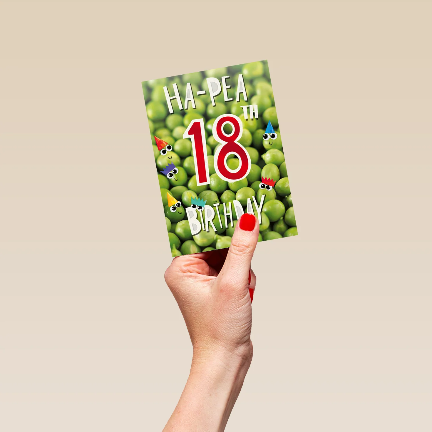Personalised Funny Food Green Peas 18th Birthday Card - Image 4