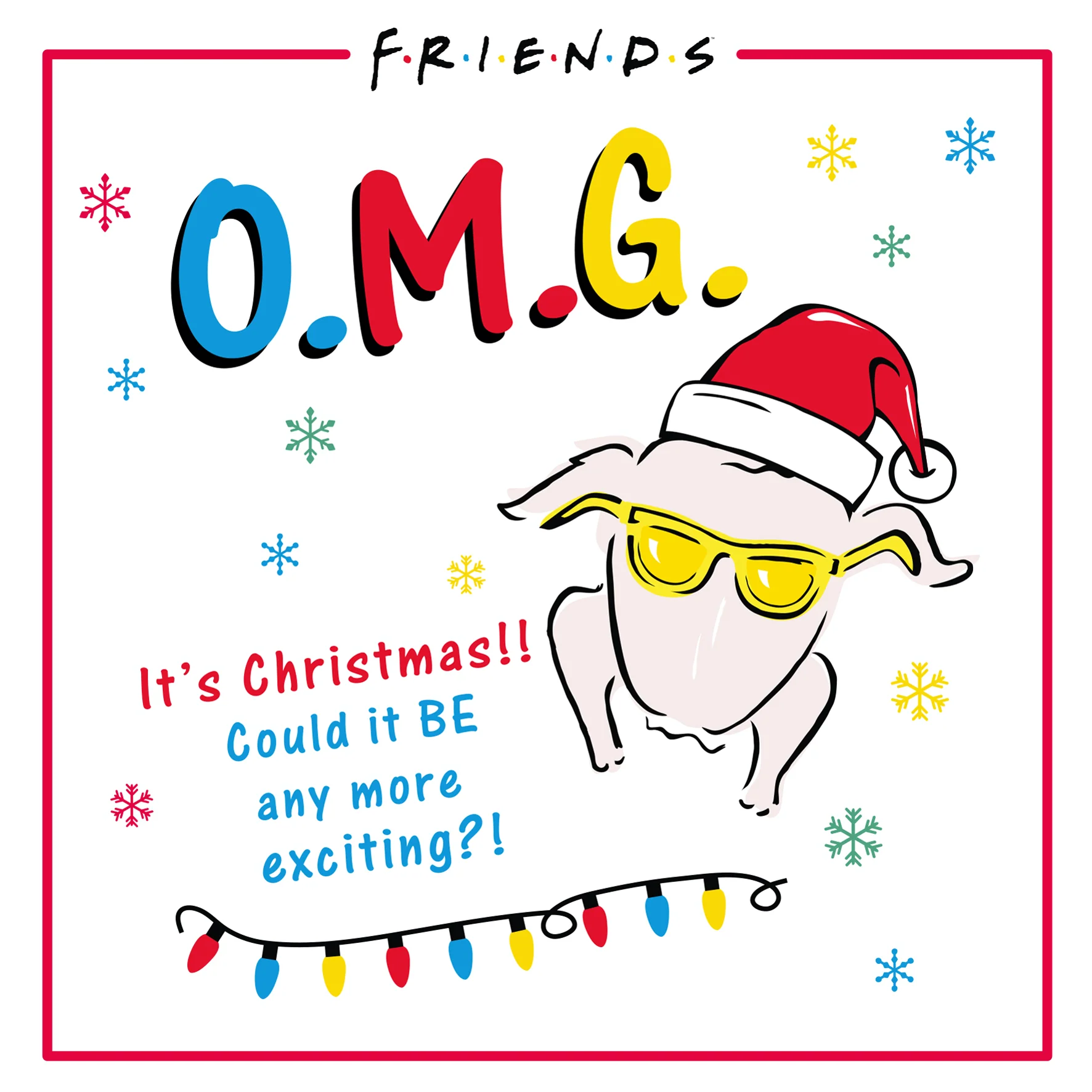Personalised Funny Friends™ O M G Turkey Christmas Card