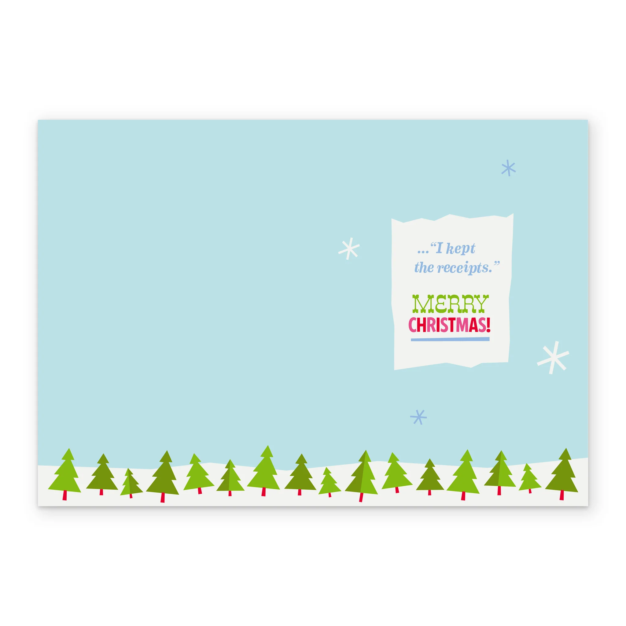 Personalised Funny Gifts & Trees Christmas Card for Wife - Image 3