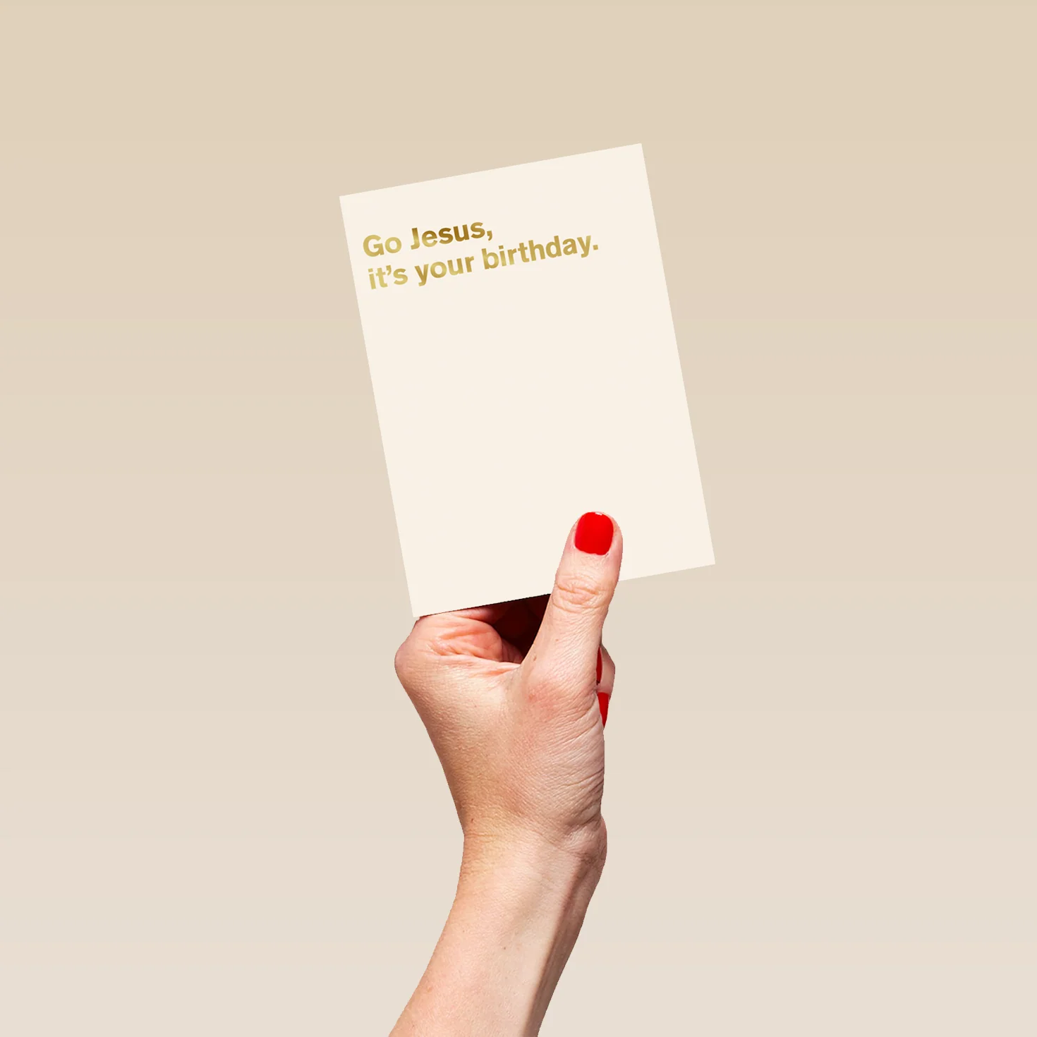 Personalised Funny 'Go Jesus' Christmas Card - Image 4