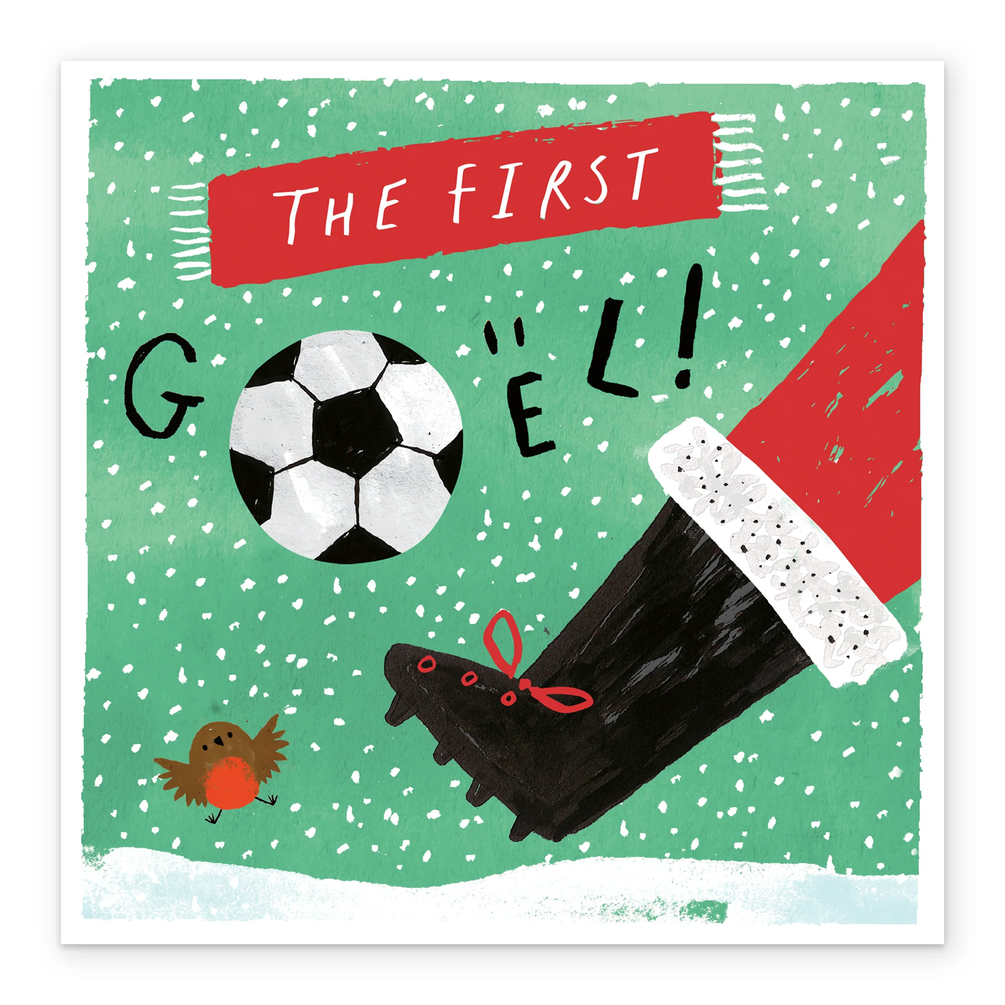 Personalised Funny Goal Football Christmas Card - Image 2