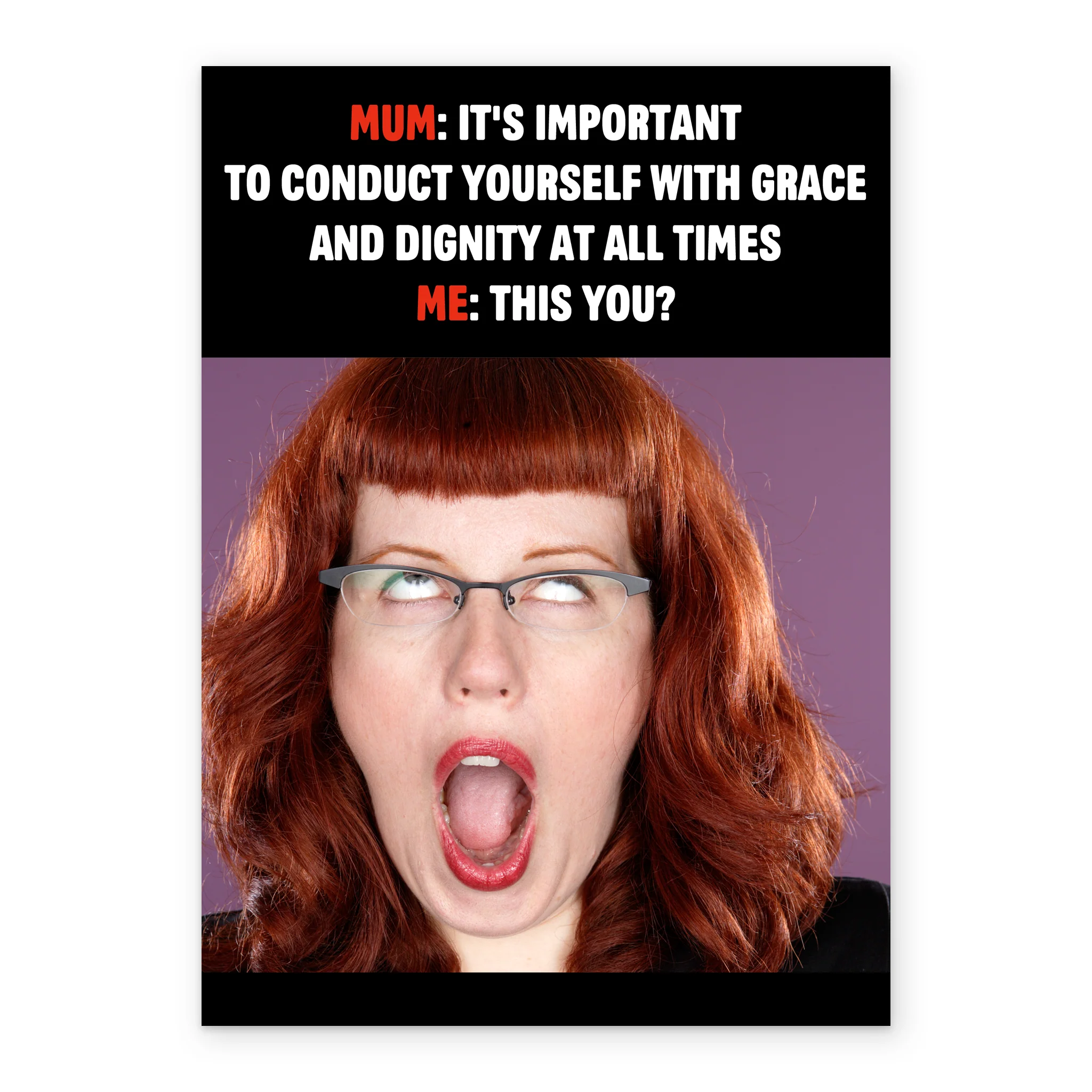 Personalised Funny Grace Mother's Day Photo Upload Card For Mum - Image 2
