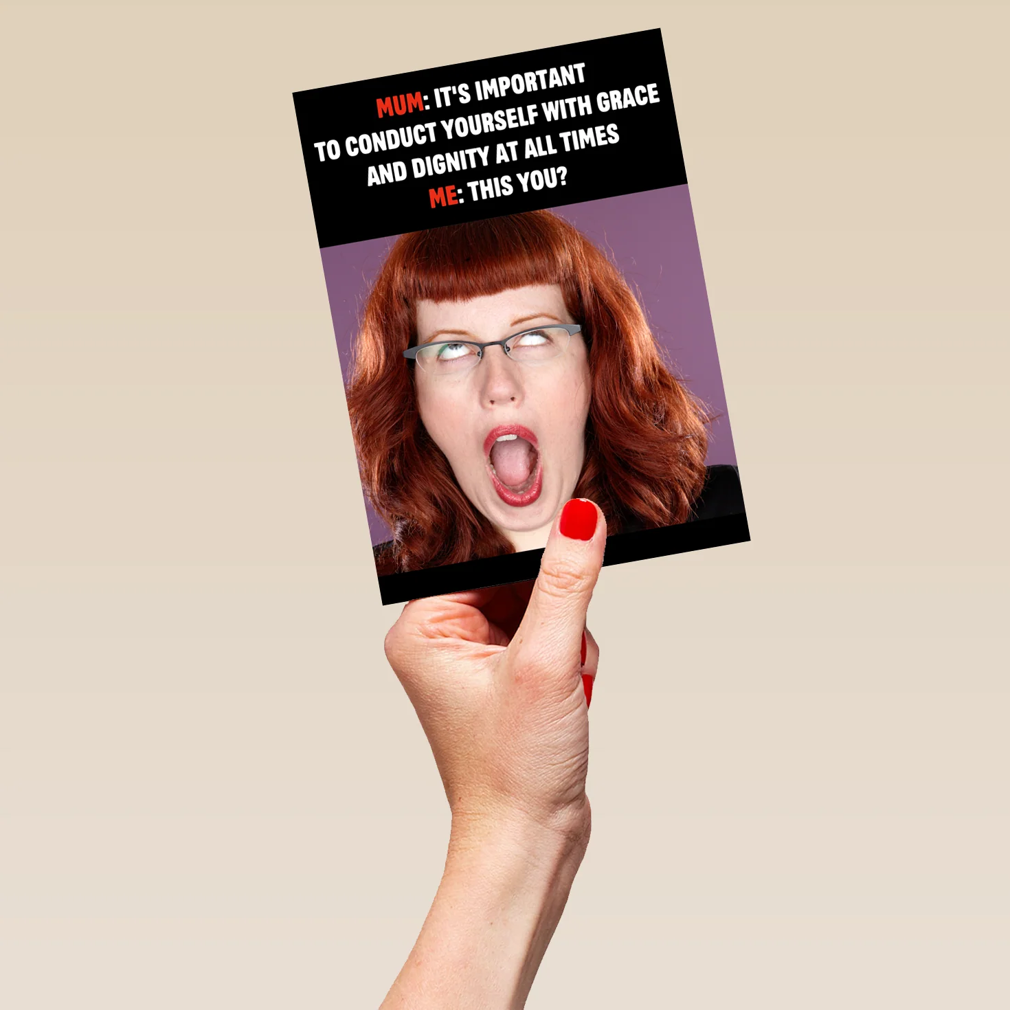 Personalised Funny Grace Mother's Day Photo Upload Card For Mum - Image 5