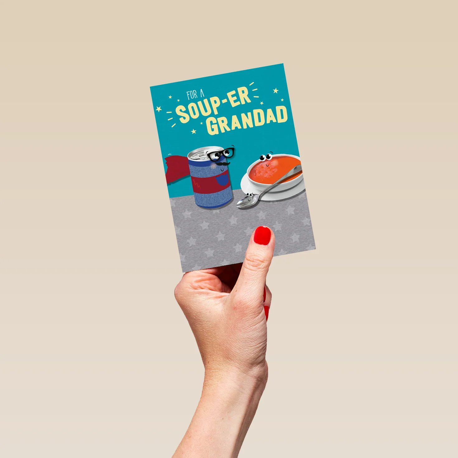 Personalised Funny Grandad Soup Birthday Card - Image 4