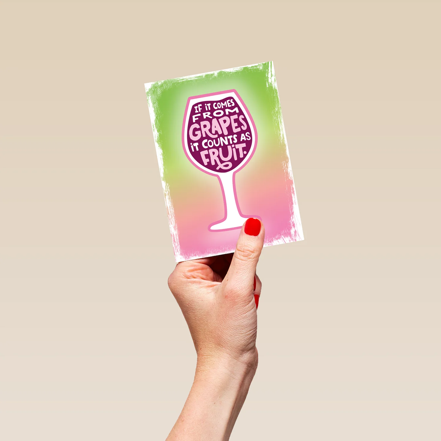 Personalised Funny Grape Wine Mother's Day Card - Image 4
