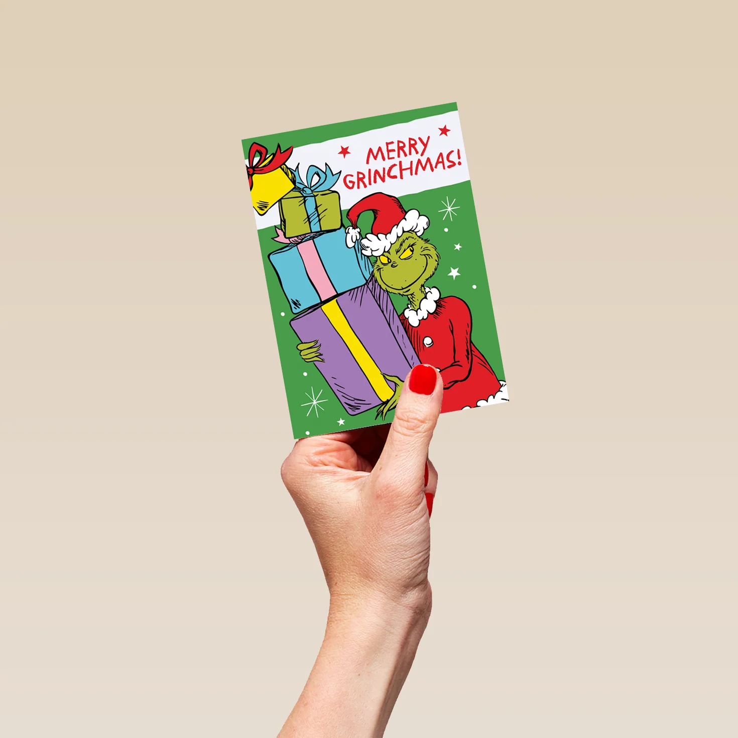 Personalised Funny The Grinch Santa Grinchmas Christmas Card - Image 4