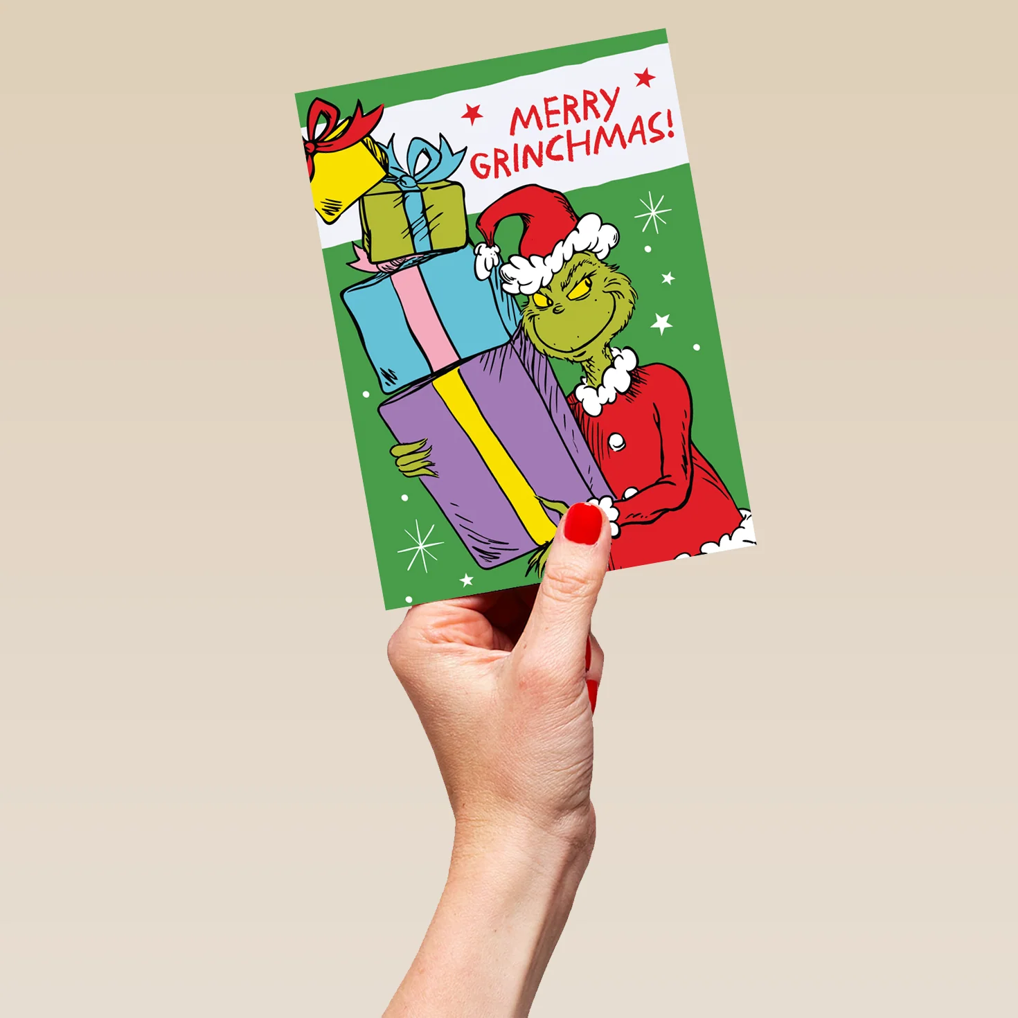 Personalised Funny The Grinch Santa Grinchmas Christmas Card - Image 5