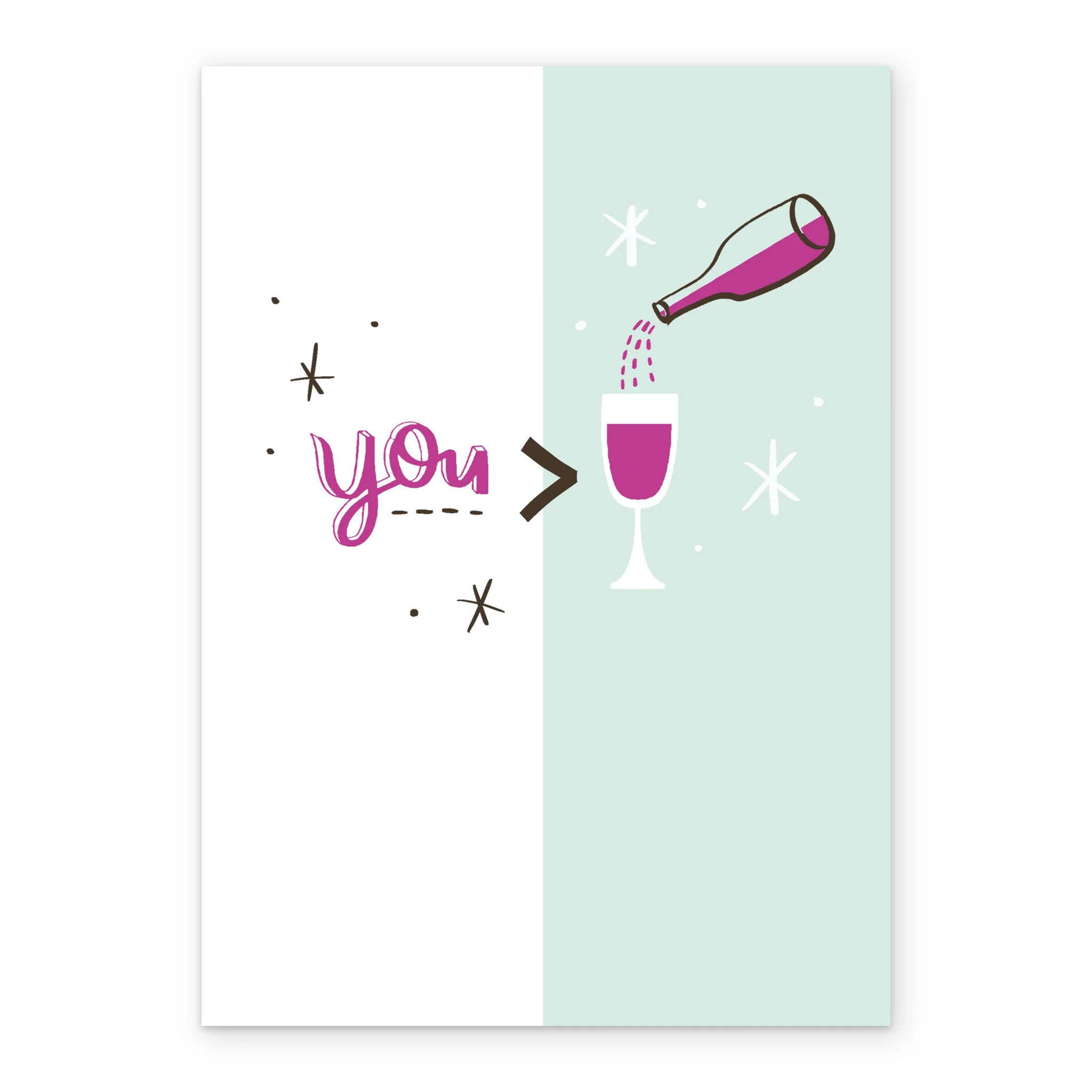 Personalised Funny Illustrated Wine Birthday Card - Image 2