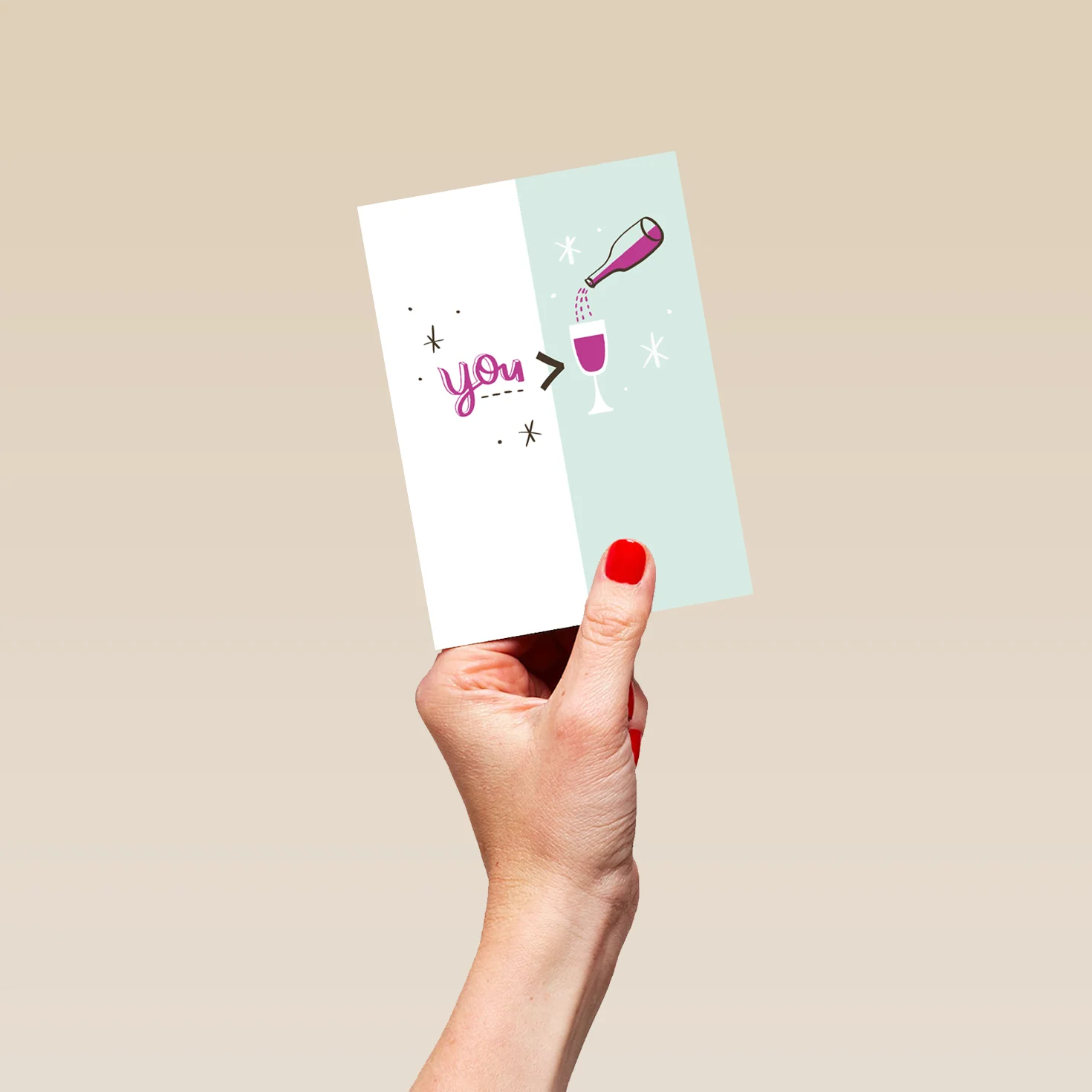 Personalised Funny Illustrated Wine Birthday Card - Image 4