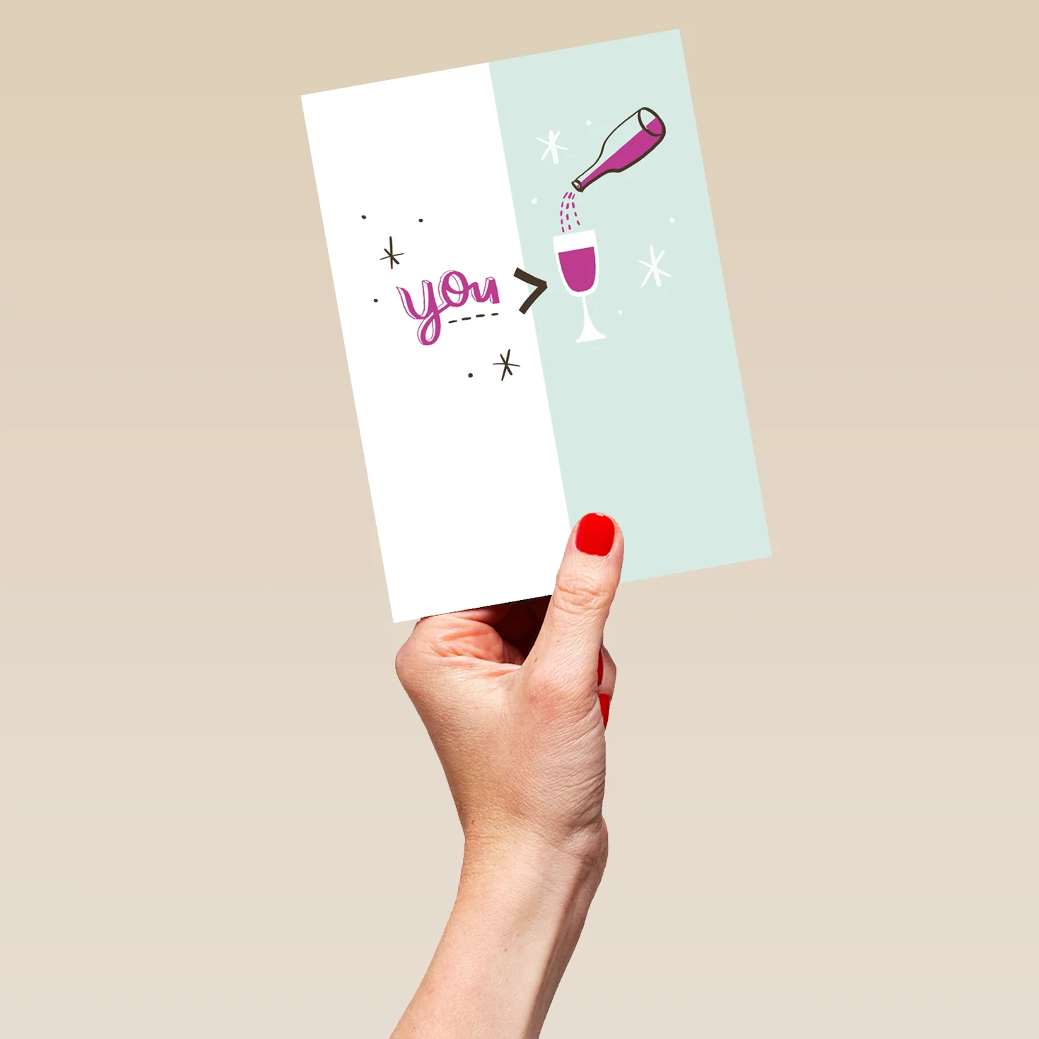 Personalised Funny Illustrated Wine Birthday Card - Image 5