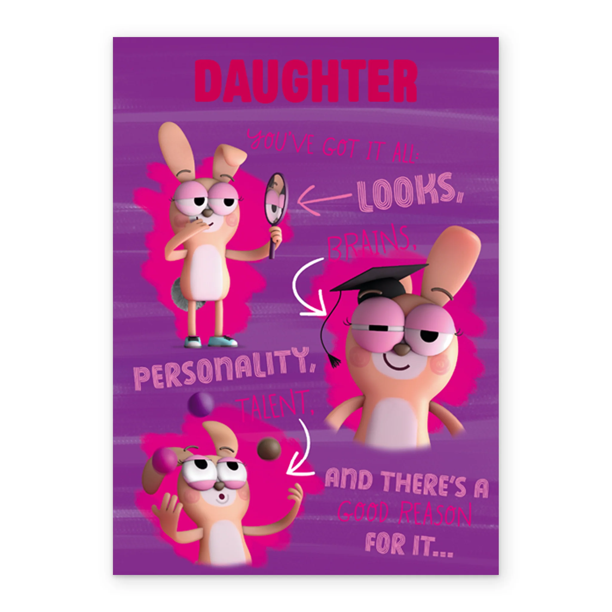Personalised Funny Looks & Personality Card For Daughter - Image 2