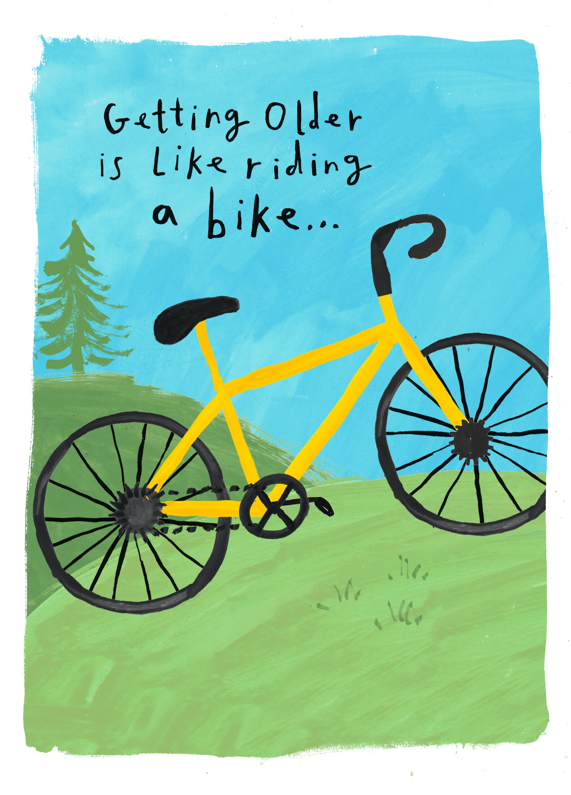 Personalised Funny Male Birthday Bicycle Card