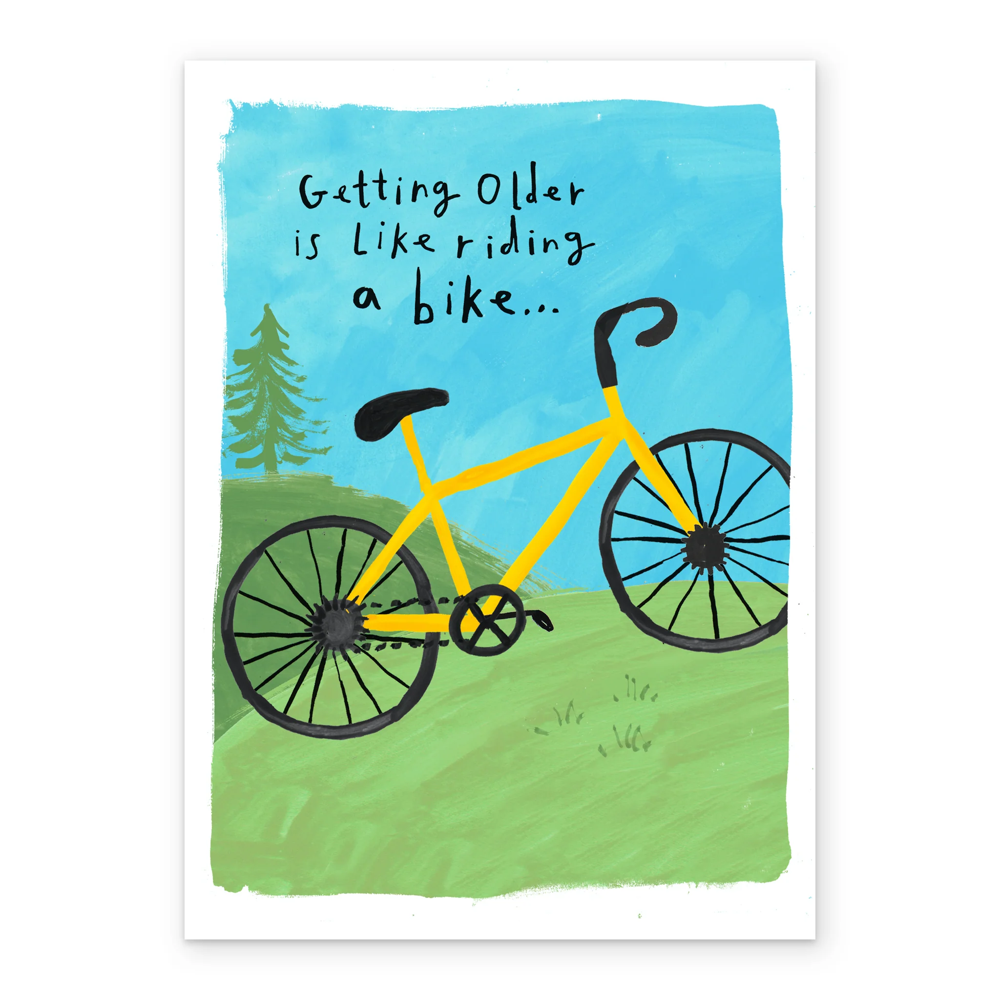 Personalised Funny Male Birthday Bicycle Card - Image 2