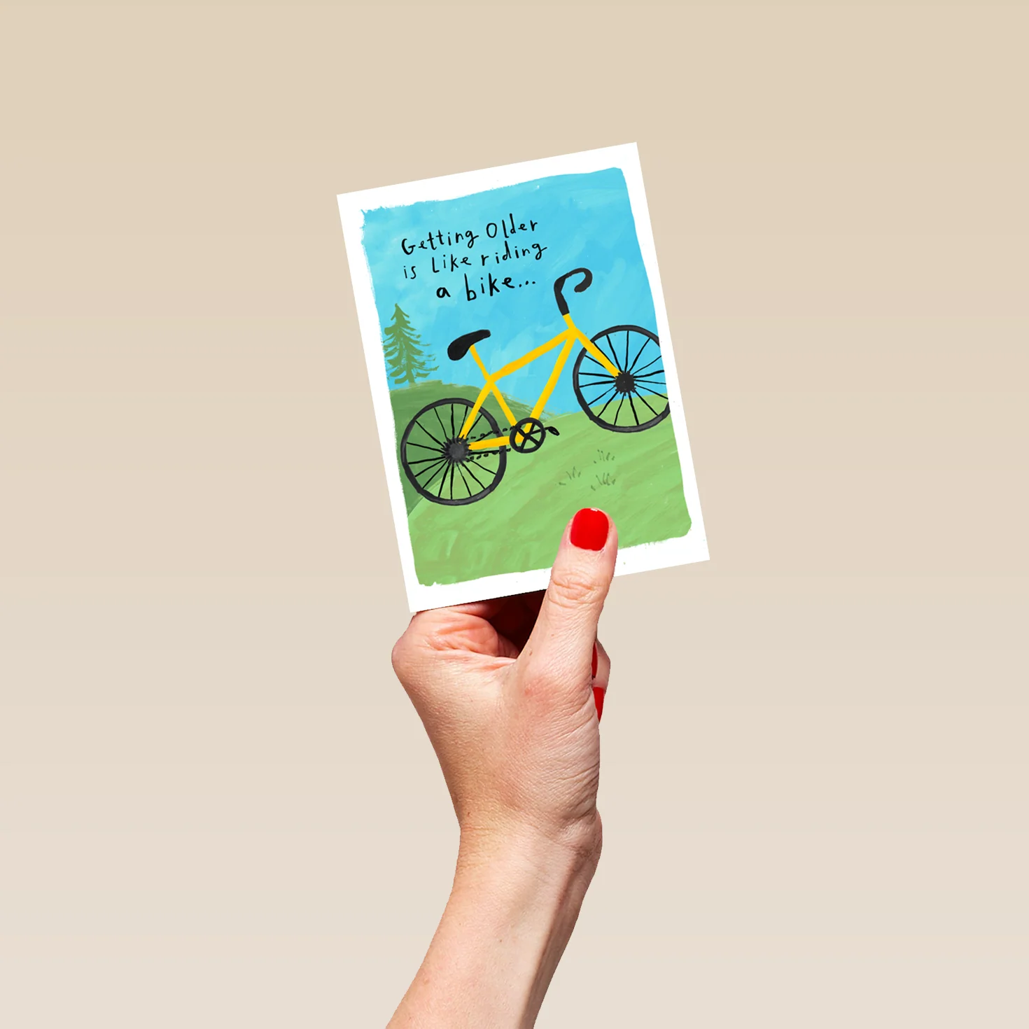 Personalised Funny Male Birthday Bicycle Card - Image 4