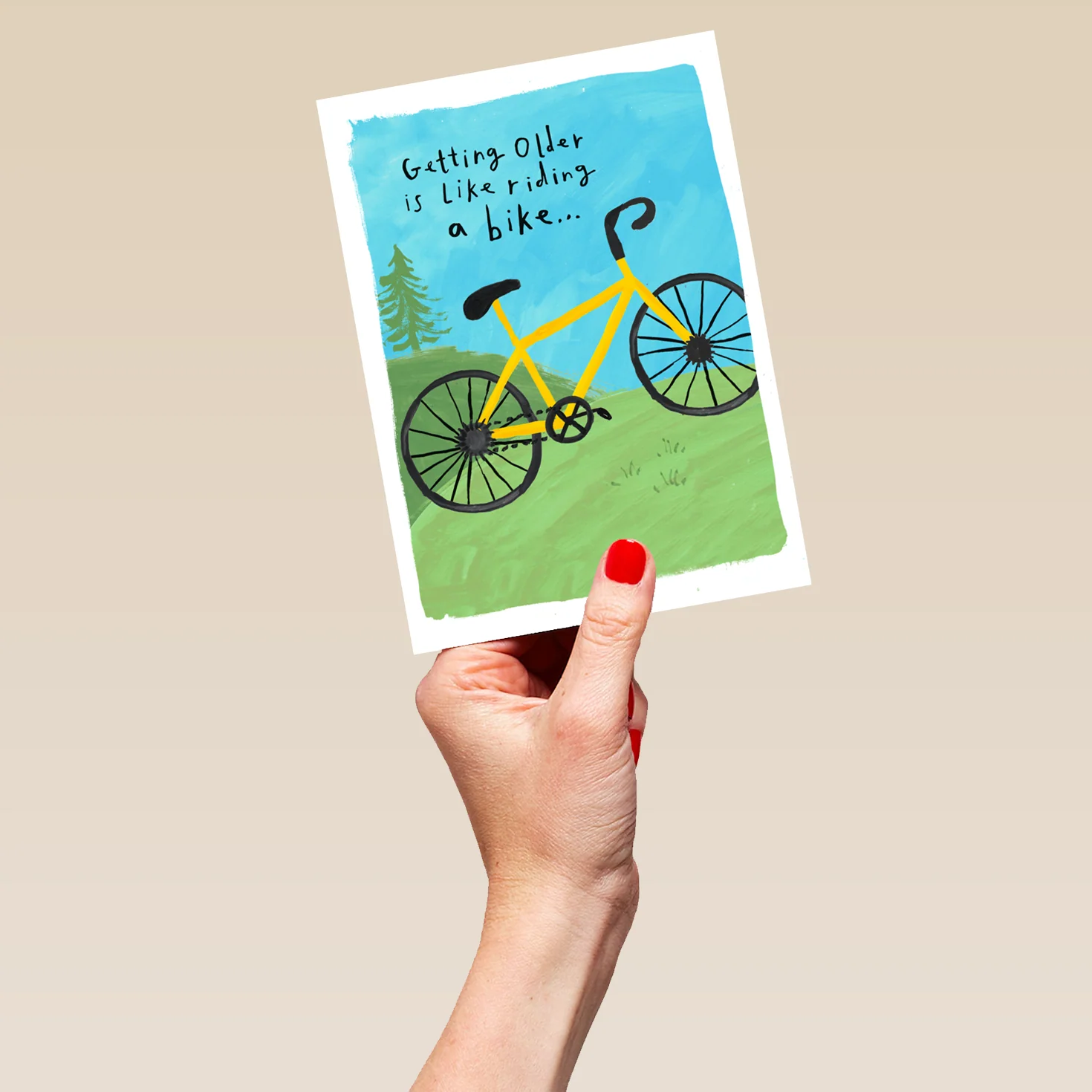Personalised Funny Male Birthday Bicycle Card - Image 5