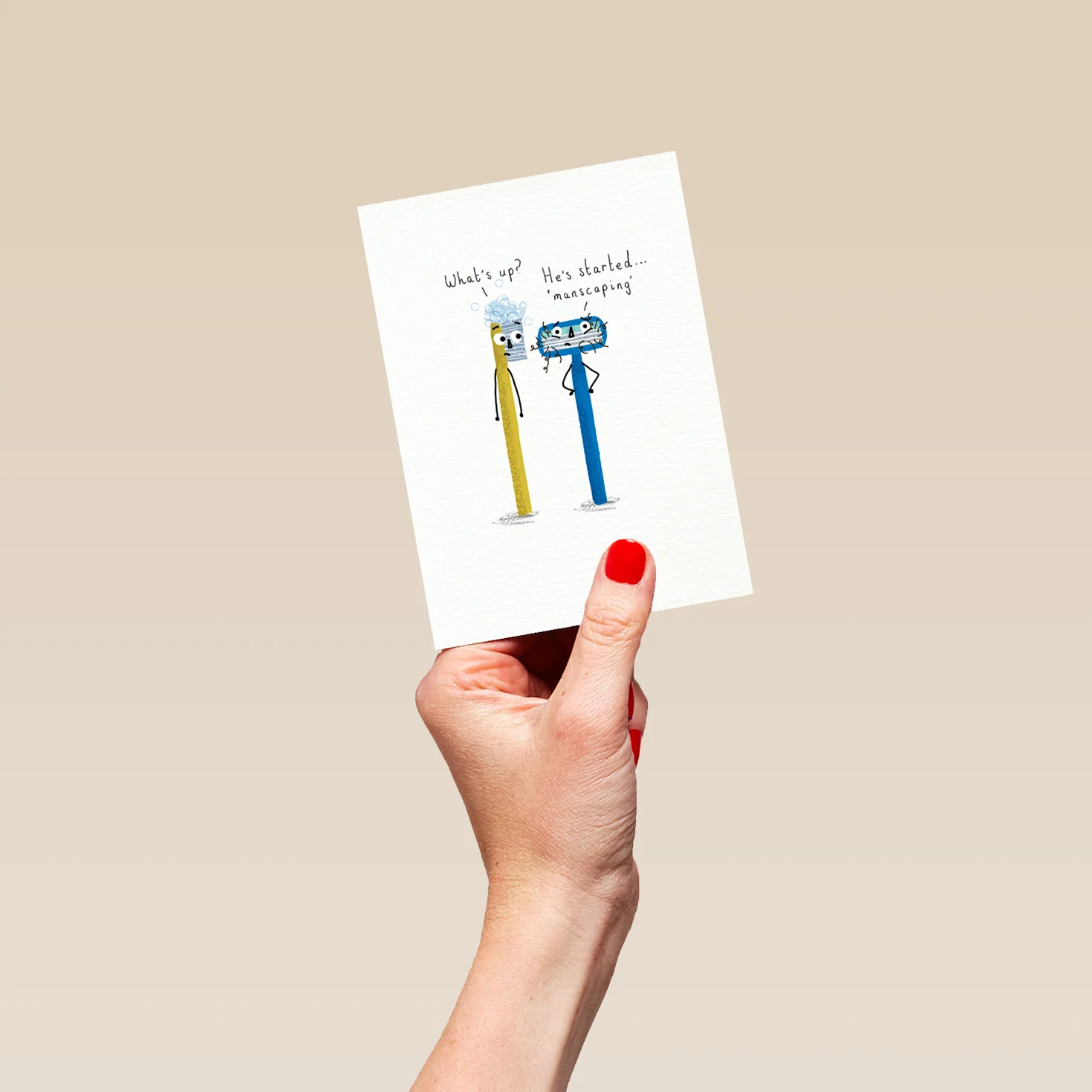 Personalised Funny Manscaping Birthday Card - Image 4