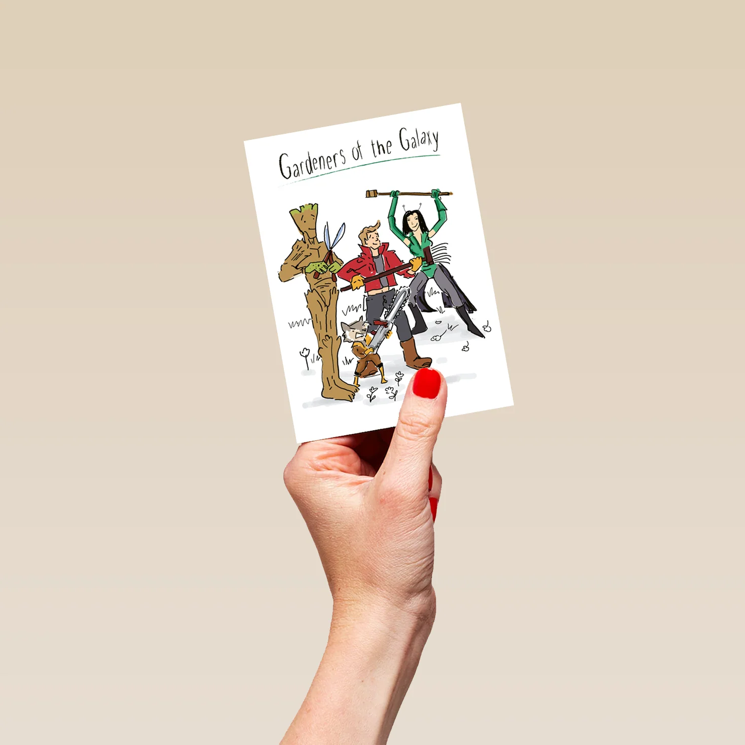 Personalised Funny Marvel Gardeners Of The Galaxy Birthday Card - Image 4
