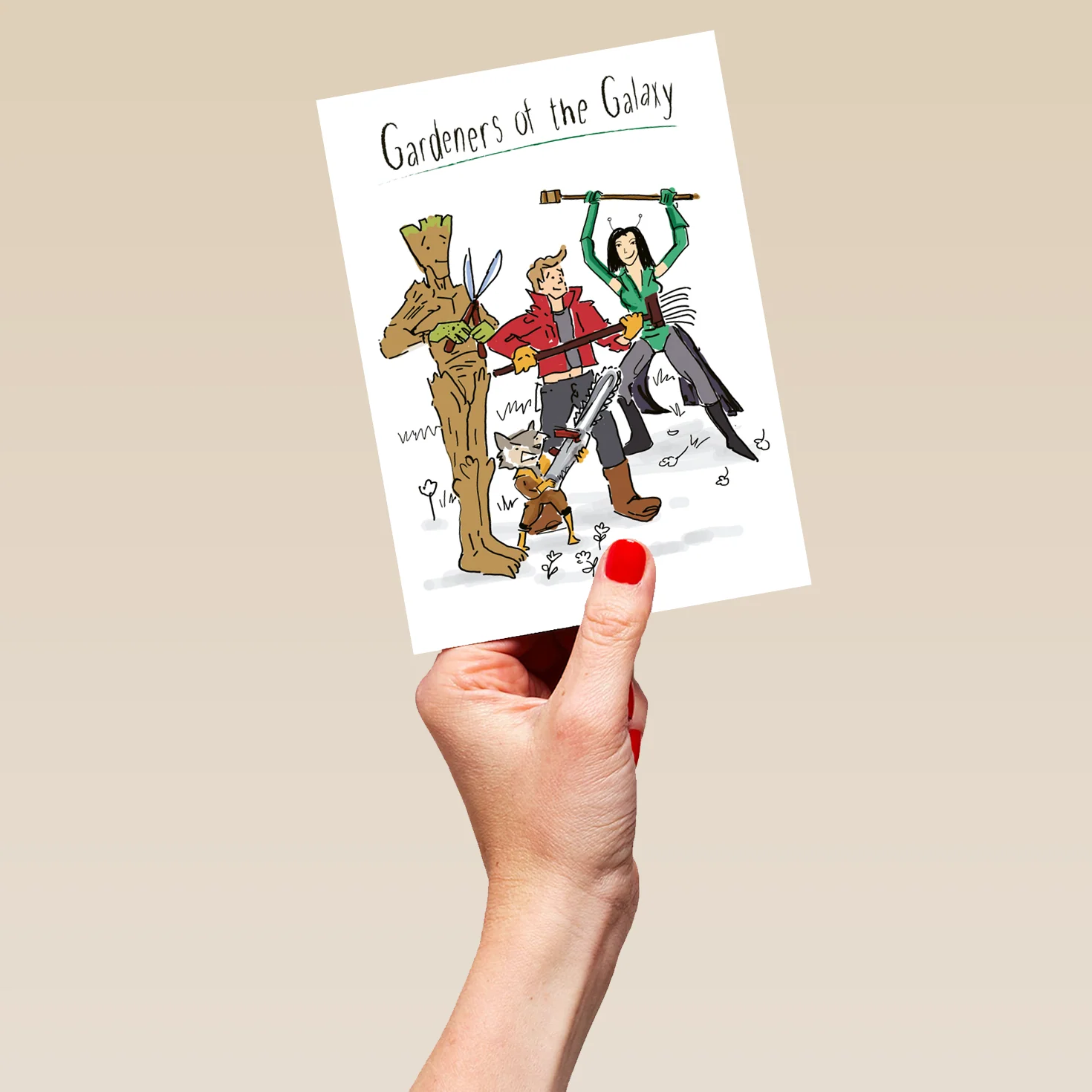 Personalised Funny Marvel Gardeners Of The Galaxy Birthday Card - Image 5