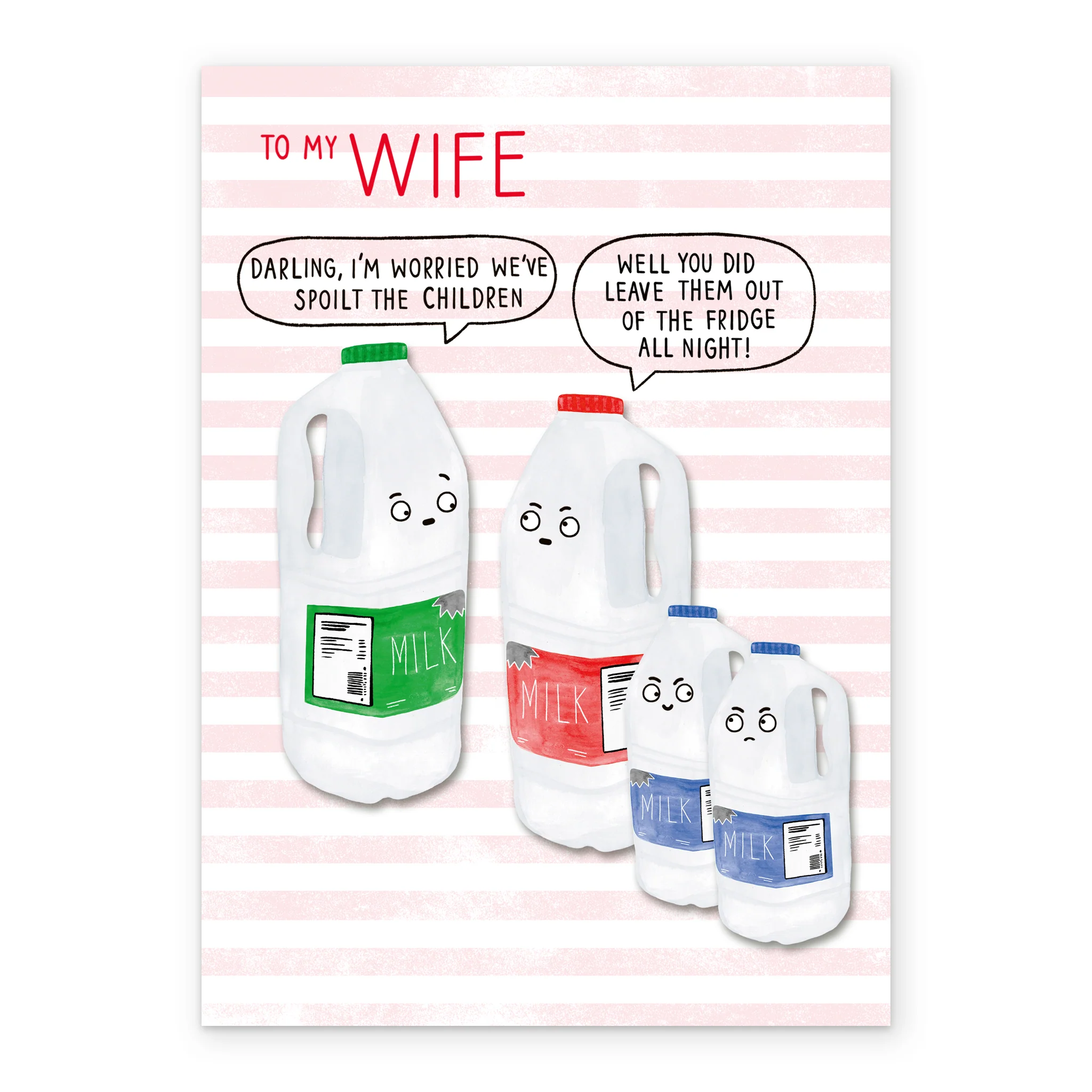 Personalised Funny Milk Bottles Mother's Day Card For Wife - Image 2