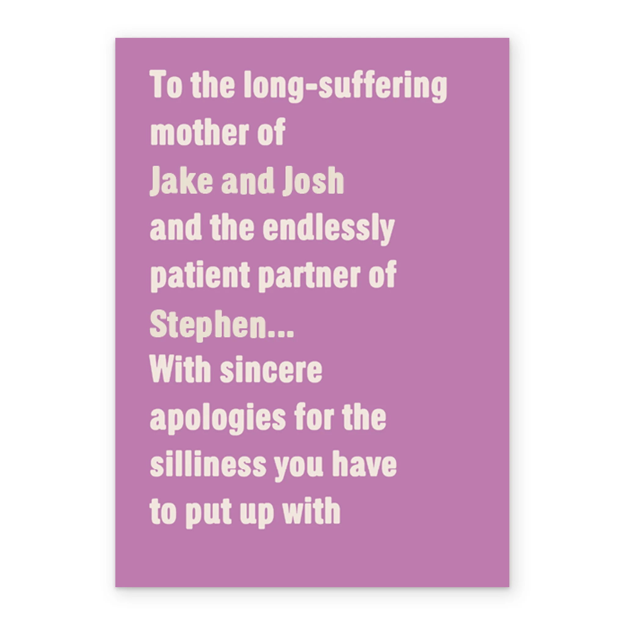 Personalised Funny Mother Card - Image 2