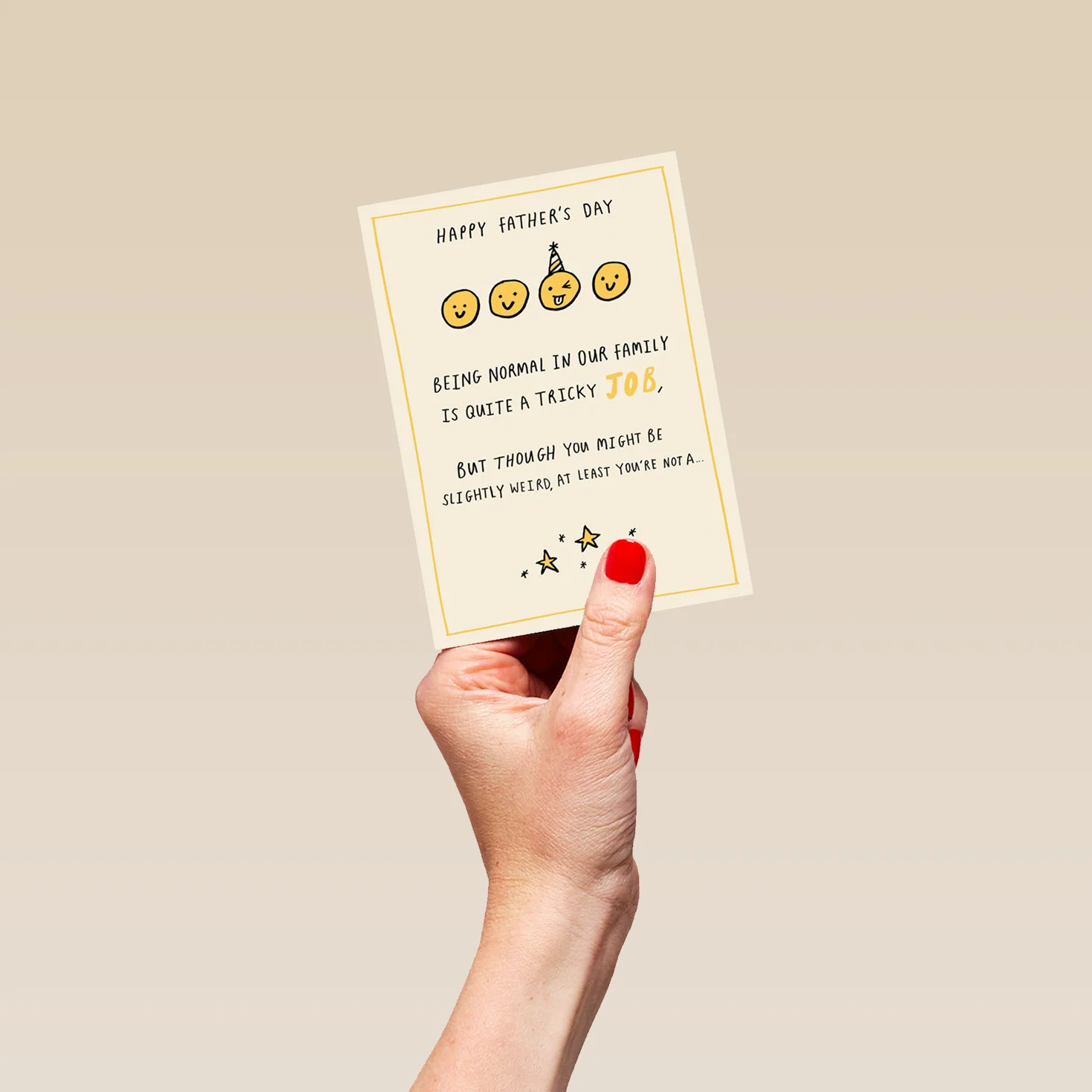 Personalised Funny 'Normal Family' Father's Day Card - Image 4