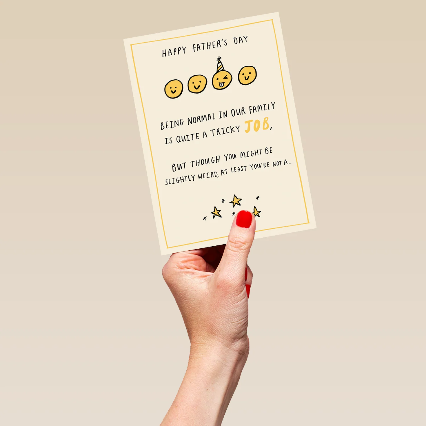 Personalised Funny 'Normal Family' Father's Day Card - Image 5