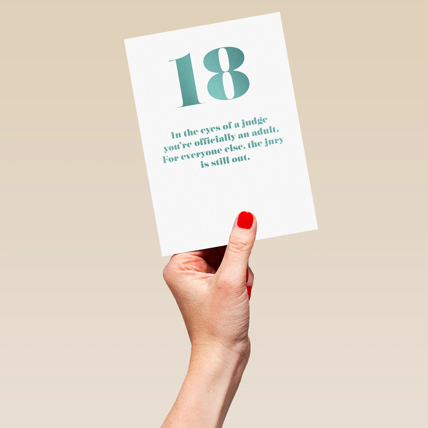 Personalised Funny Officially An Adult 18th Birthday Card - Image 5