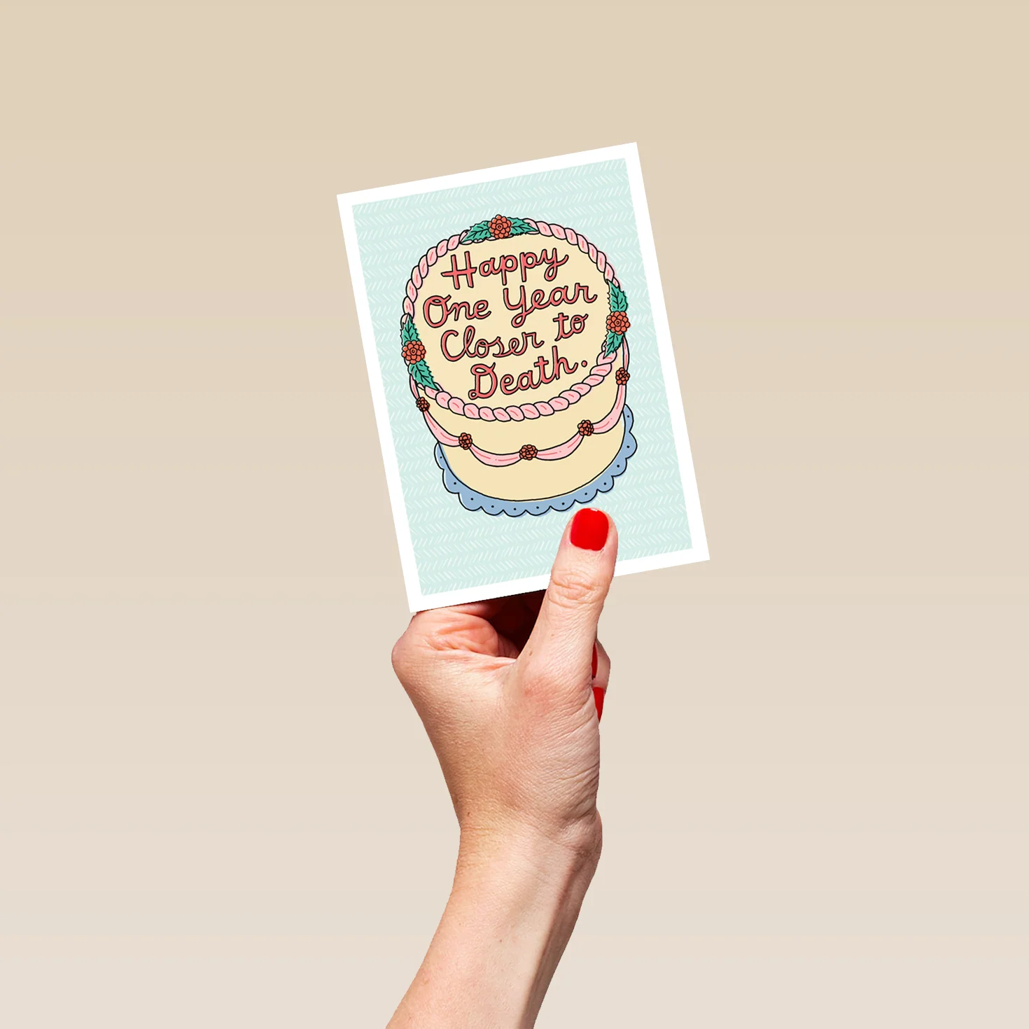 Personalised Funny 'One Year Closer To Death' Birthday Card - Image 4