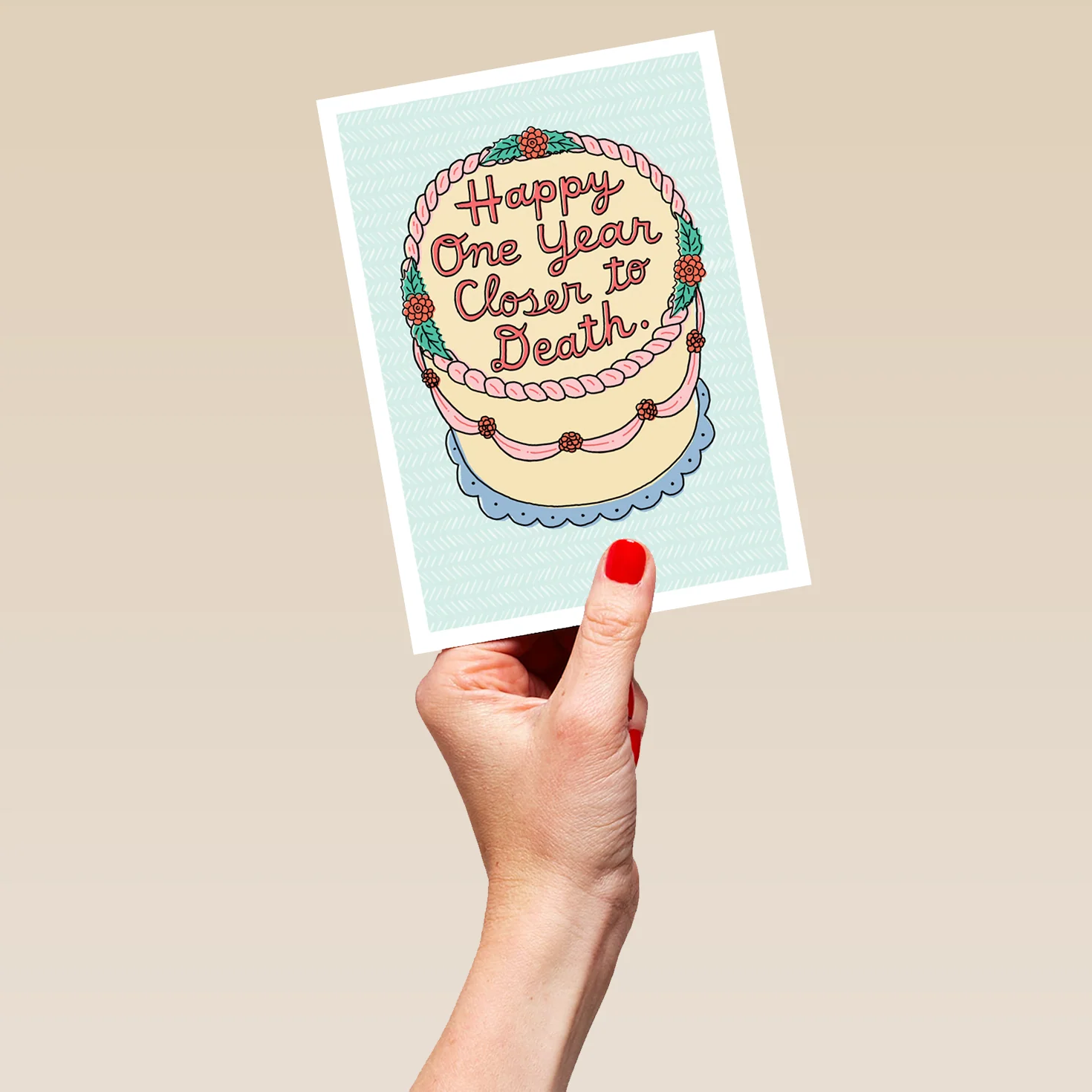 Personalised Funny 'One Year Closer To Death' Birthday Card - Image 5