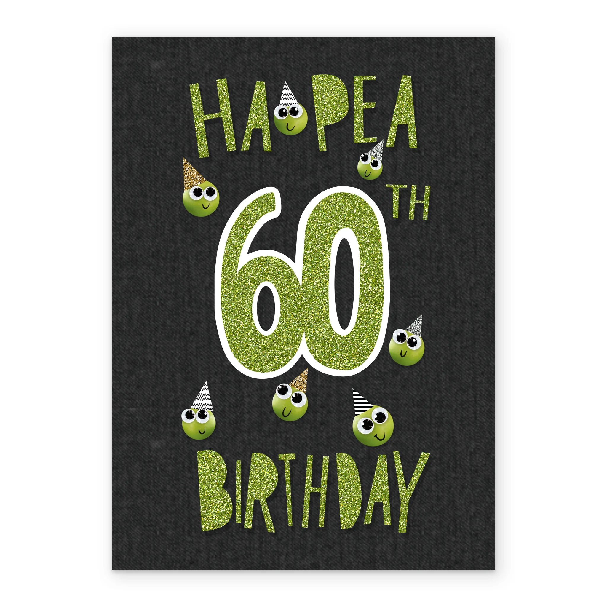 Personalised Funny Pea 60th Birthday Card - Image 2
