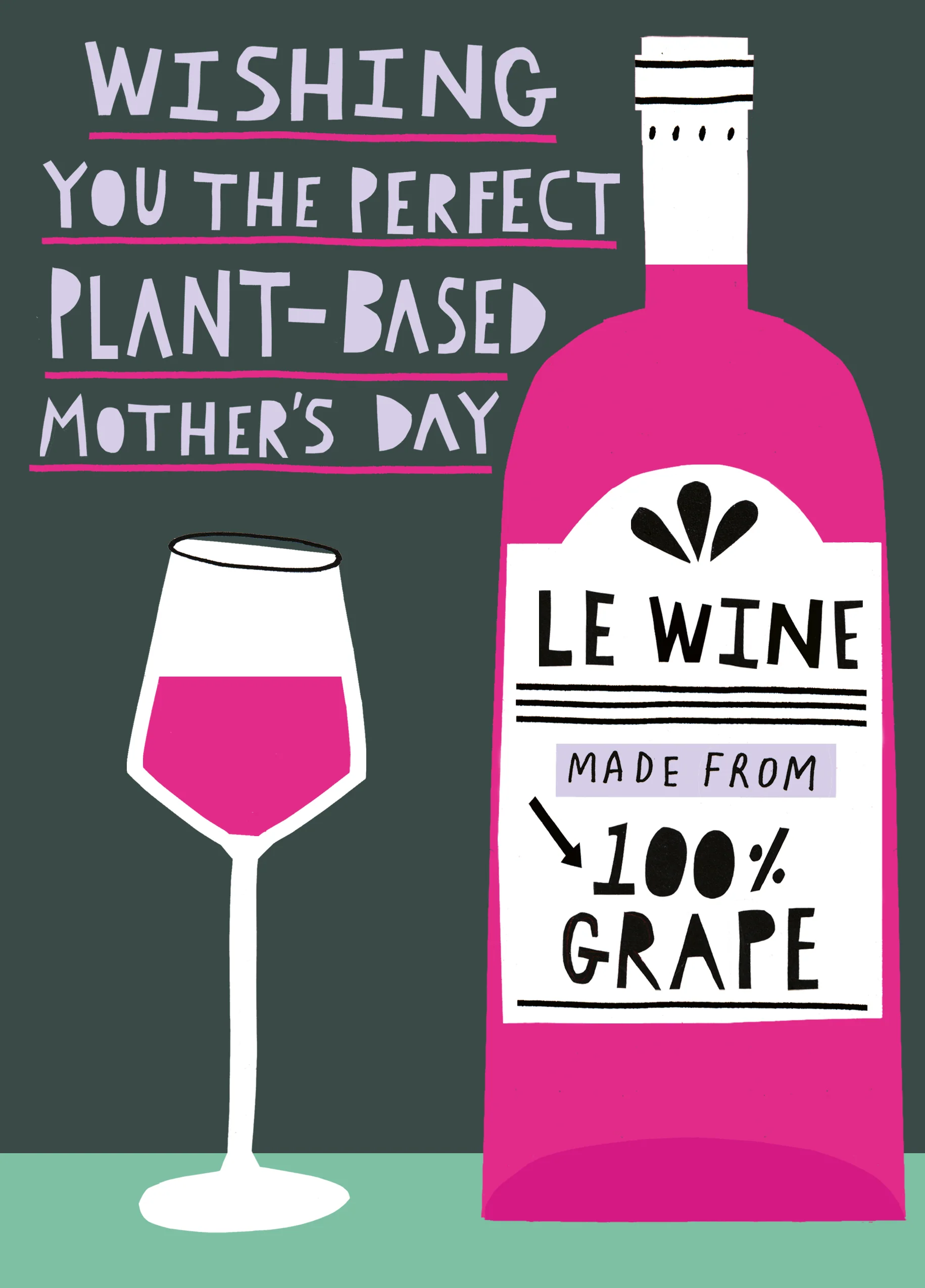 Personalised Funny Perfect Plant Based Mother's Day Card