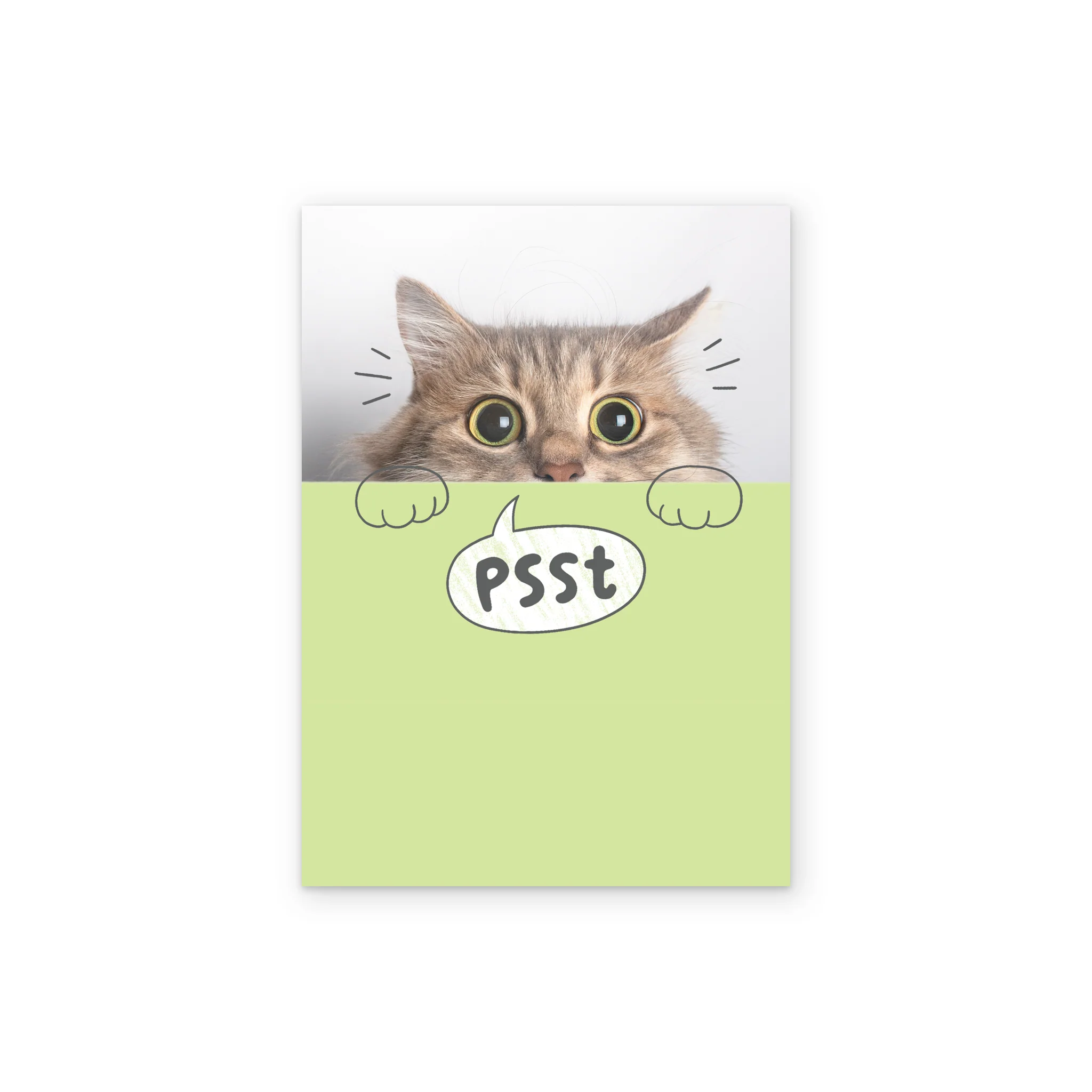 Personalised Funny Photographic Cat Just to Say Card - Image 2