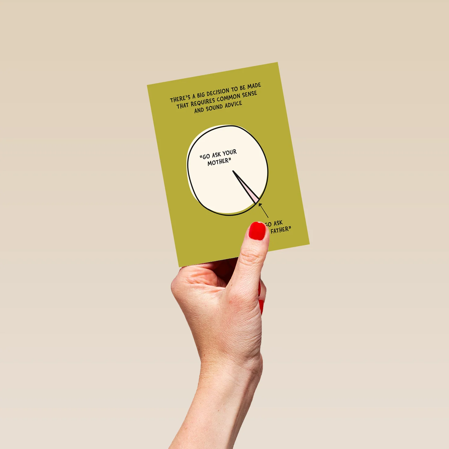 Personalised Funny Pie Chart Mother's Day Card - Image 4