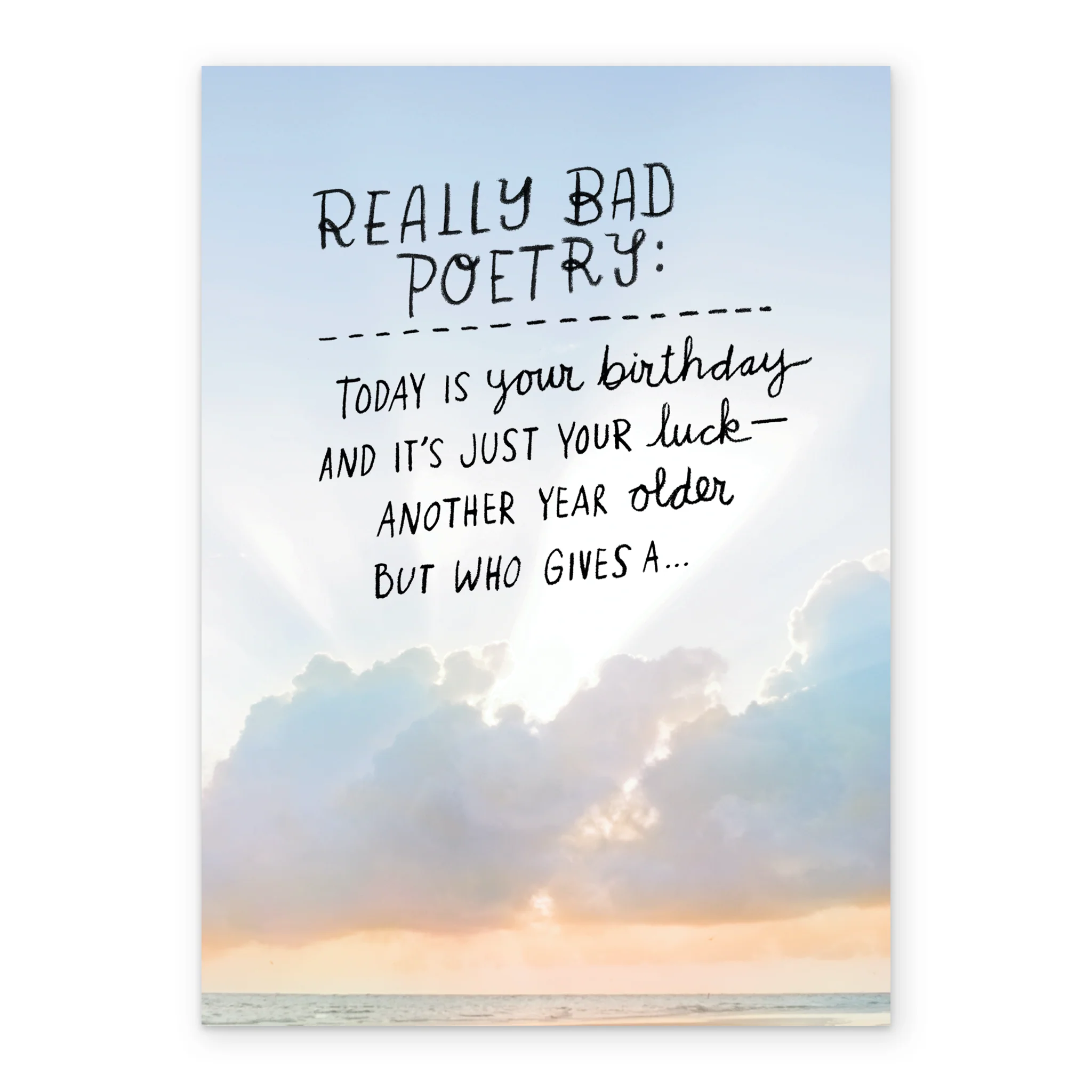 Personalised Funny Really Bad Poetry Birthday Card - Image 2