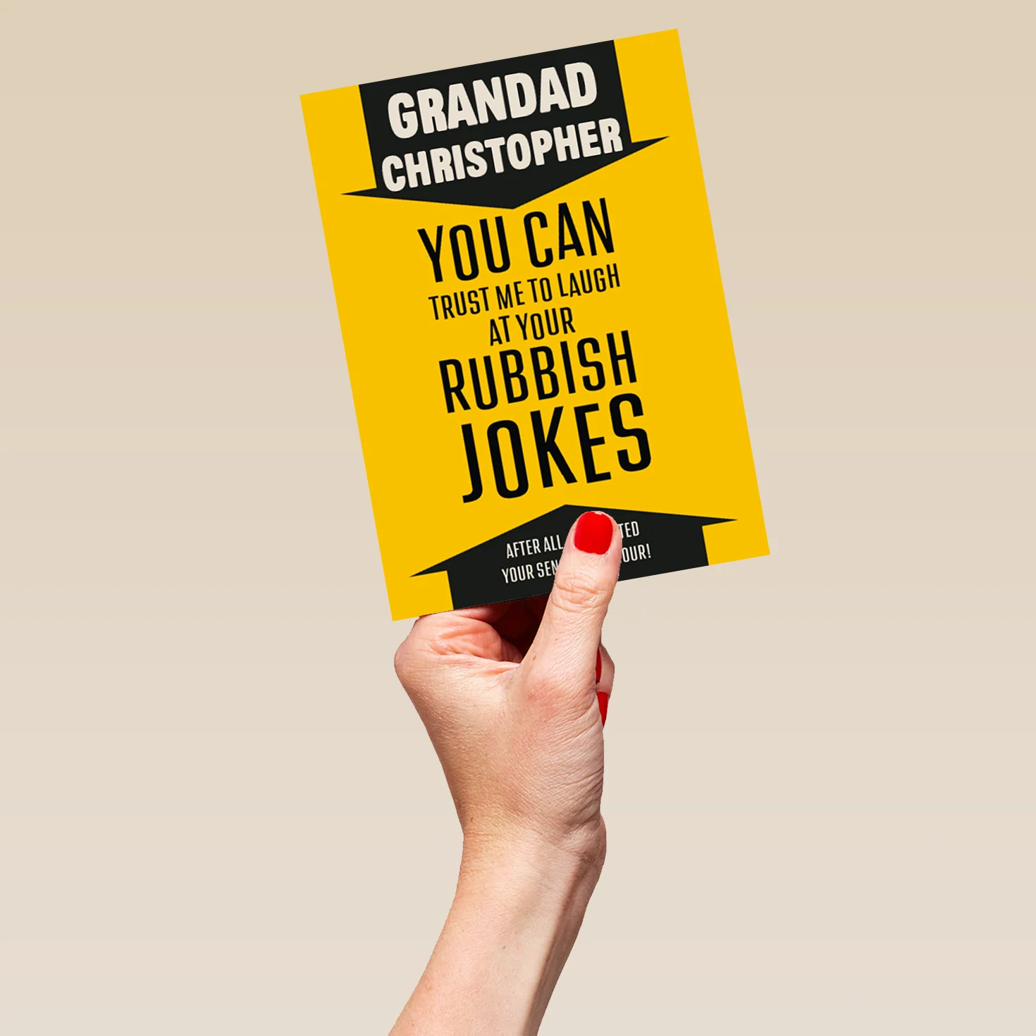 Personalised Funny Rubbish Jokes Father's Day Card For Grandad - Image 5