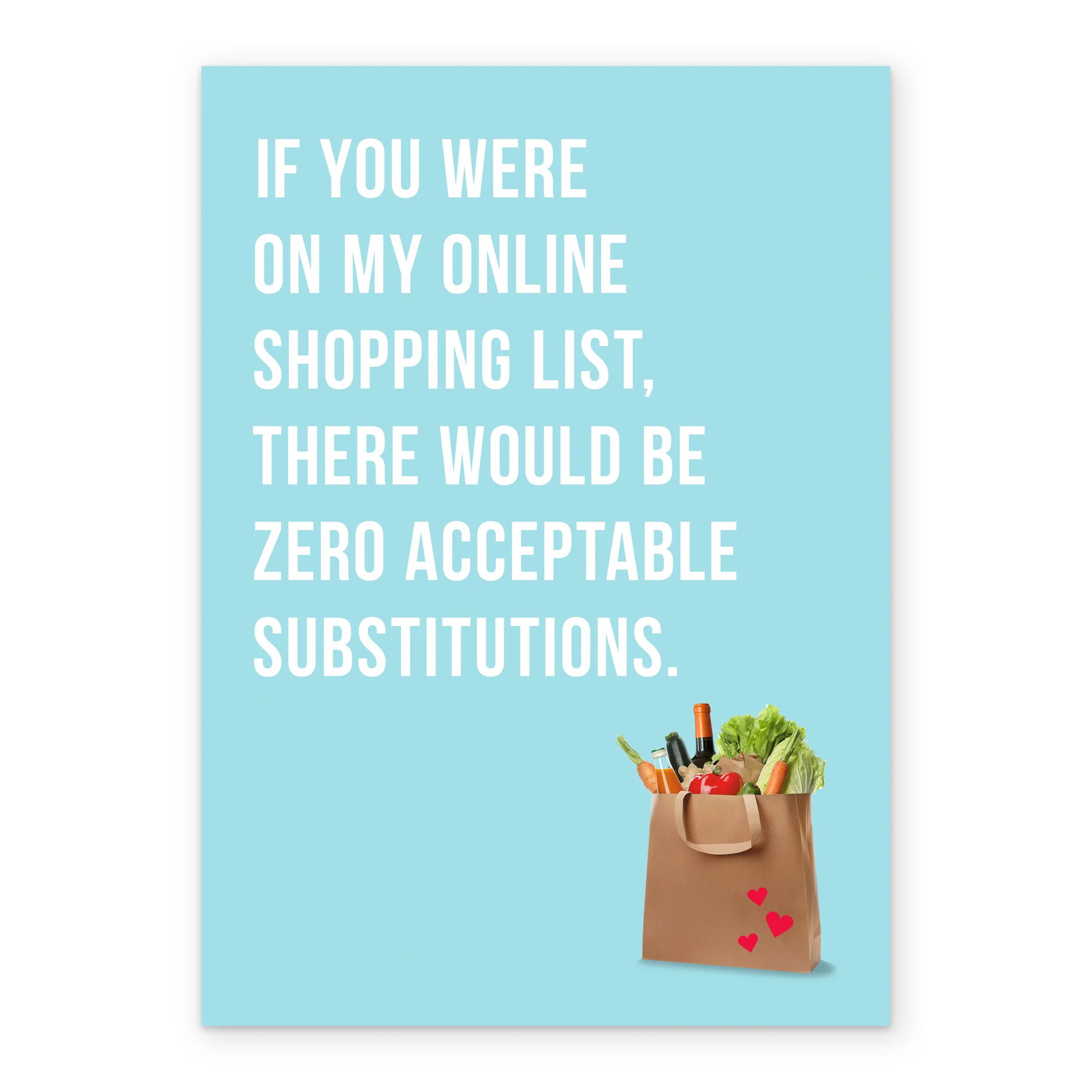 Personalised Funny Shopping Bag Valentine's Day Card - Image 2