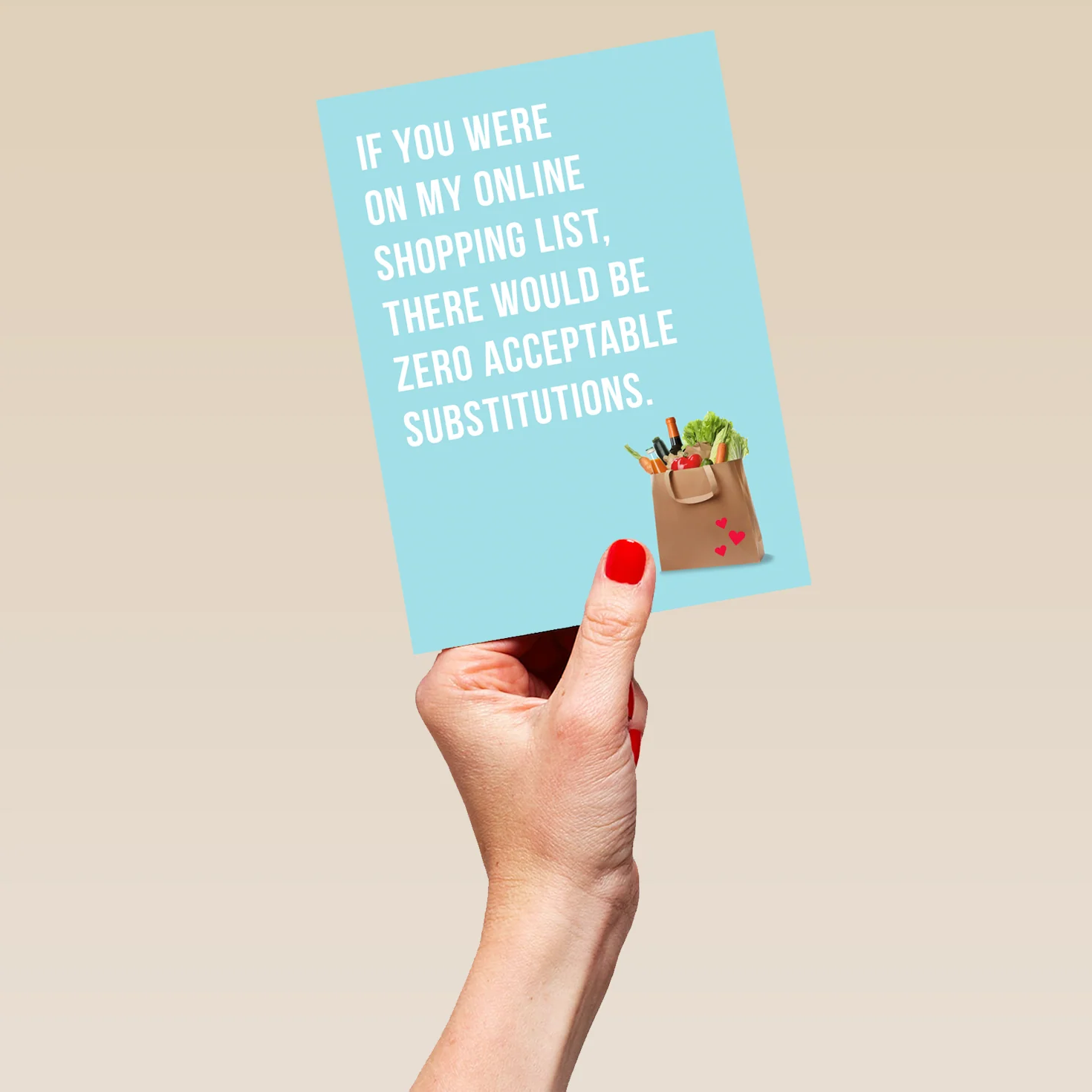 Personalised Funny Shopping Bag Valentine's Day Card - Image 5