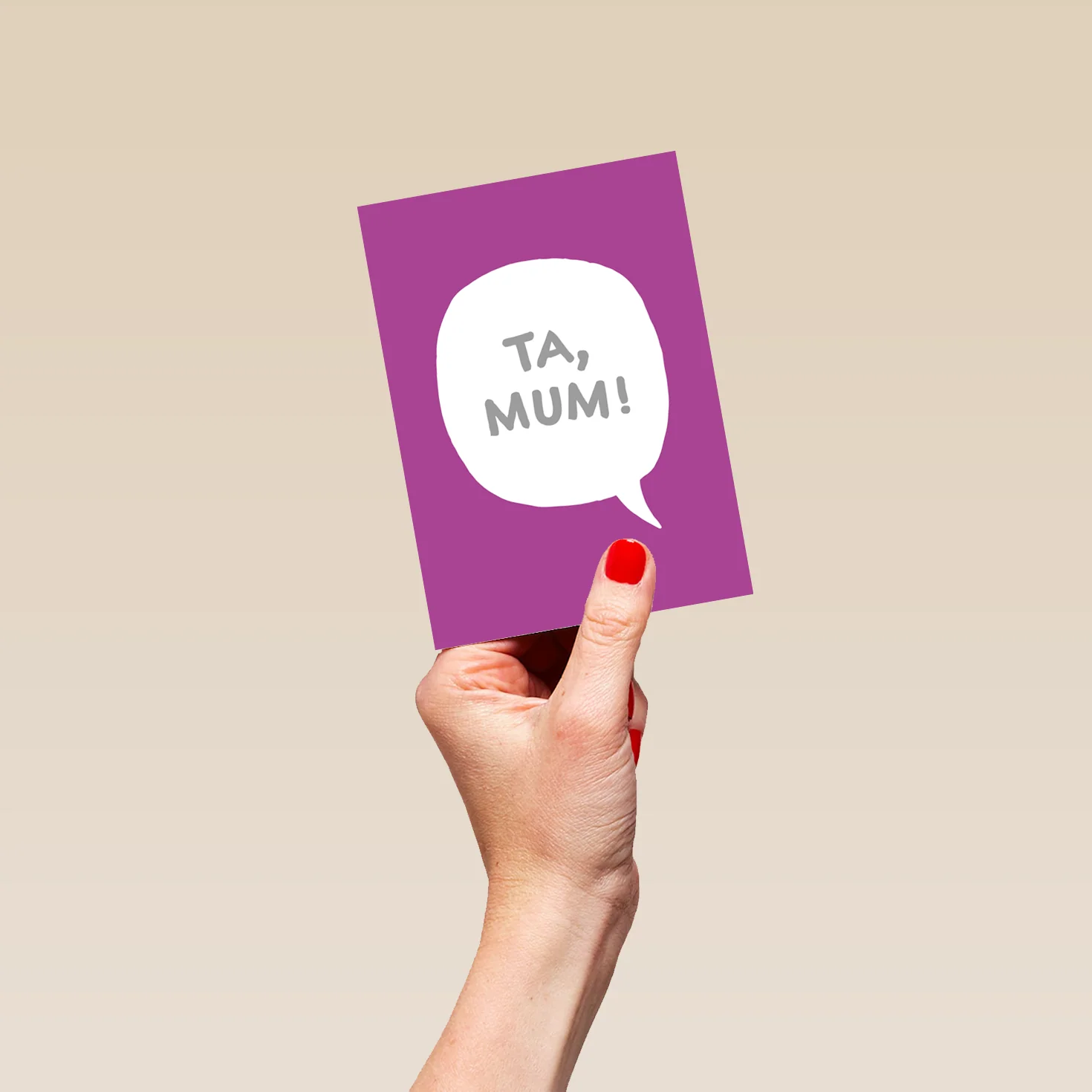 Personalised Funny Speech Bubble Mother's Day Card For Mum - Image 4