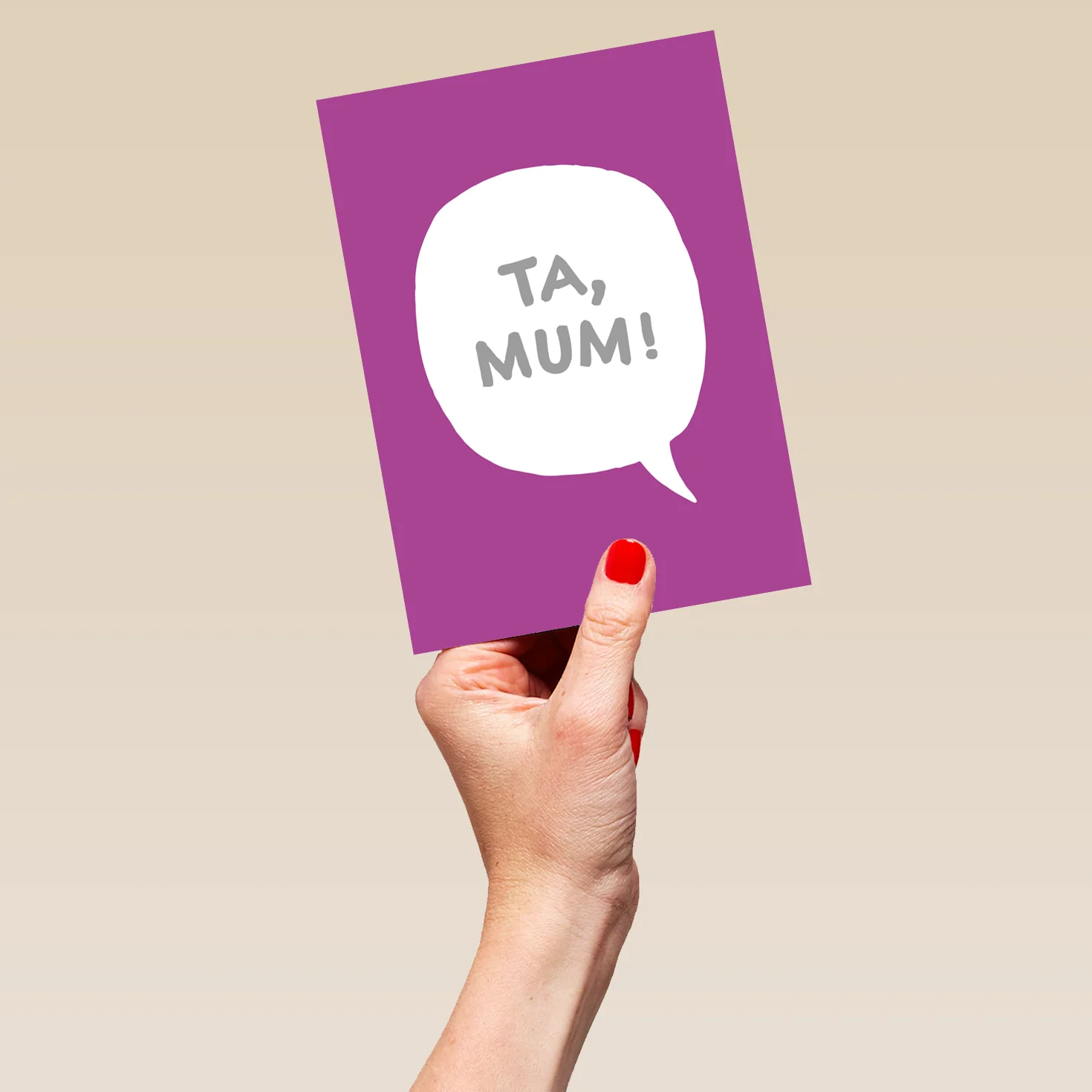 Personalised Funny Speech Bubble Mother's Day Card For Mum - Image 5