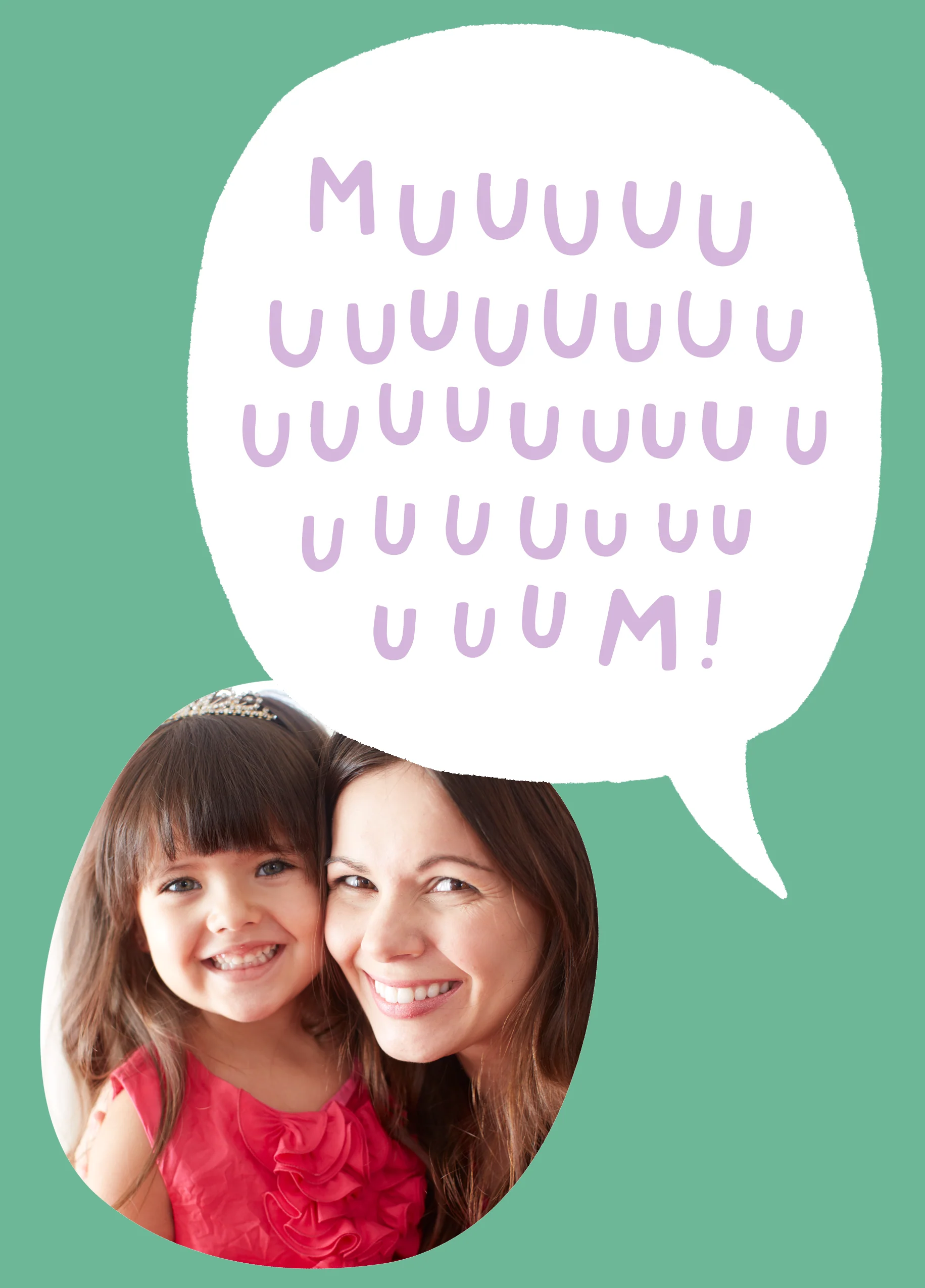 Personalised Funny Speech Bubble Mother's Day Photo Upload Card For Mum