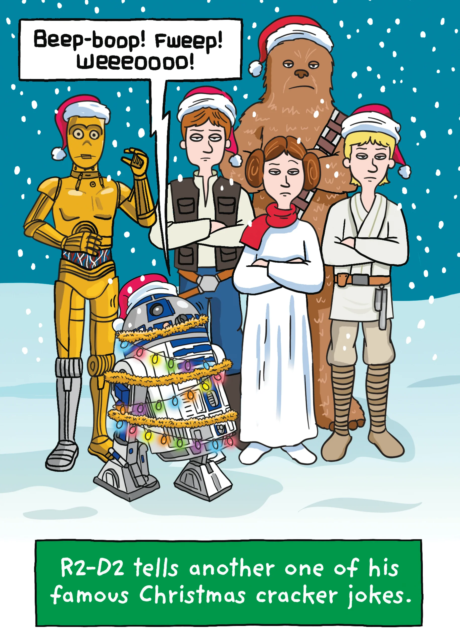 Personalised Funny Star Wars™ Christmas Card
